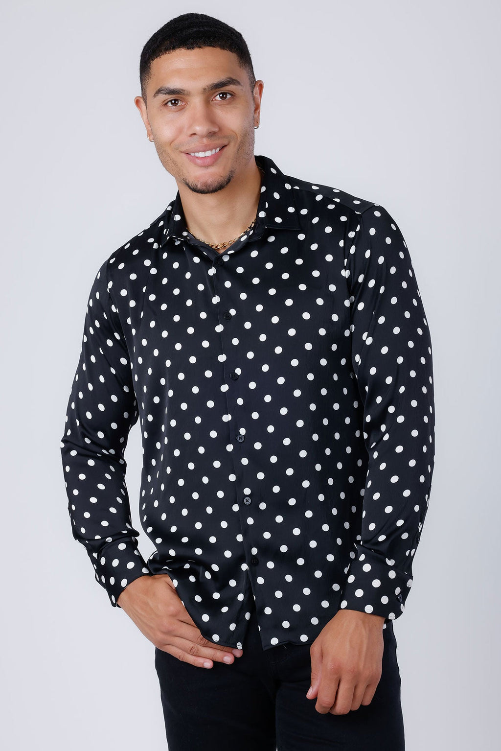 Delhi Polka Dots Long Sleeve Shirt
