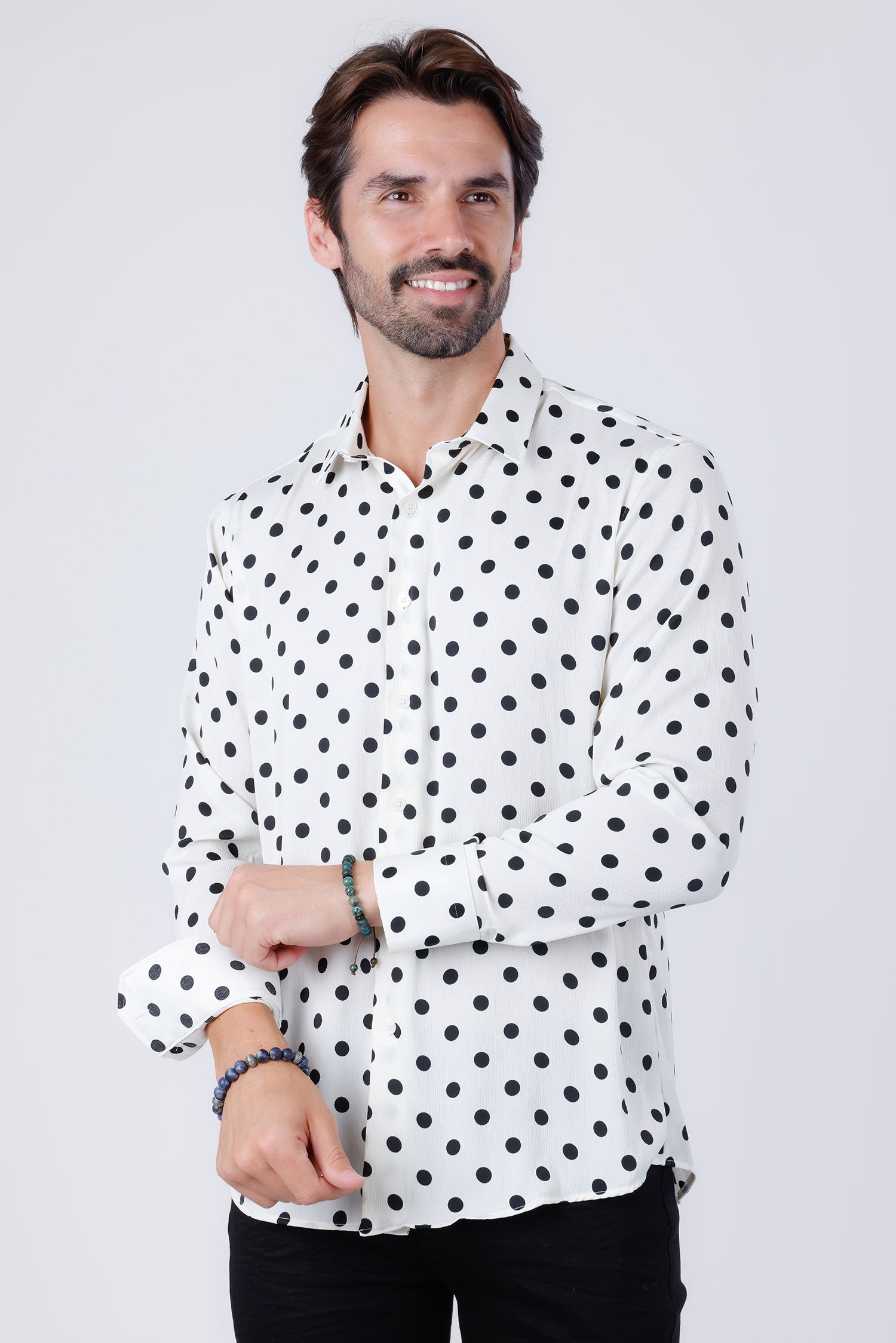 Delhi Polka Dots Long Sleeve Shirt