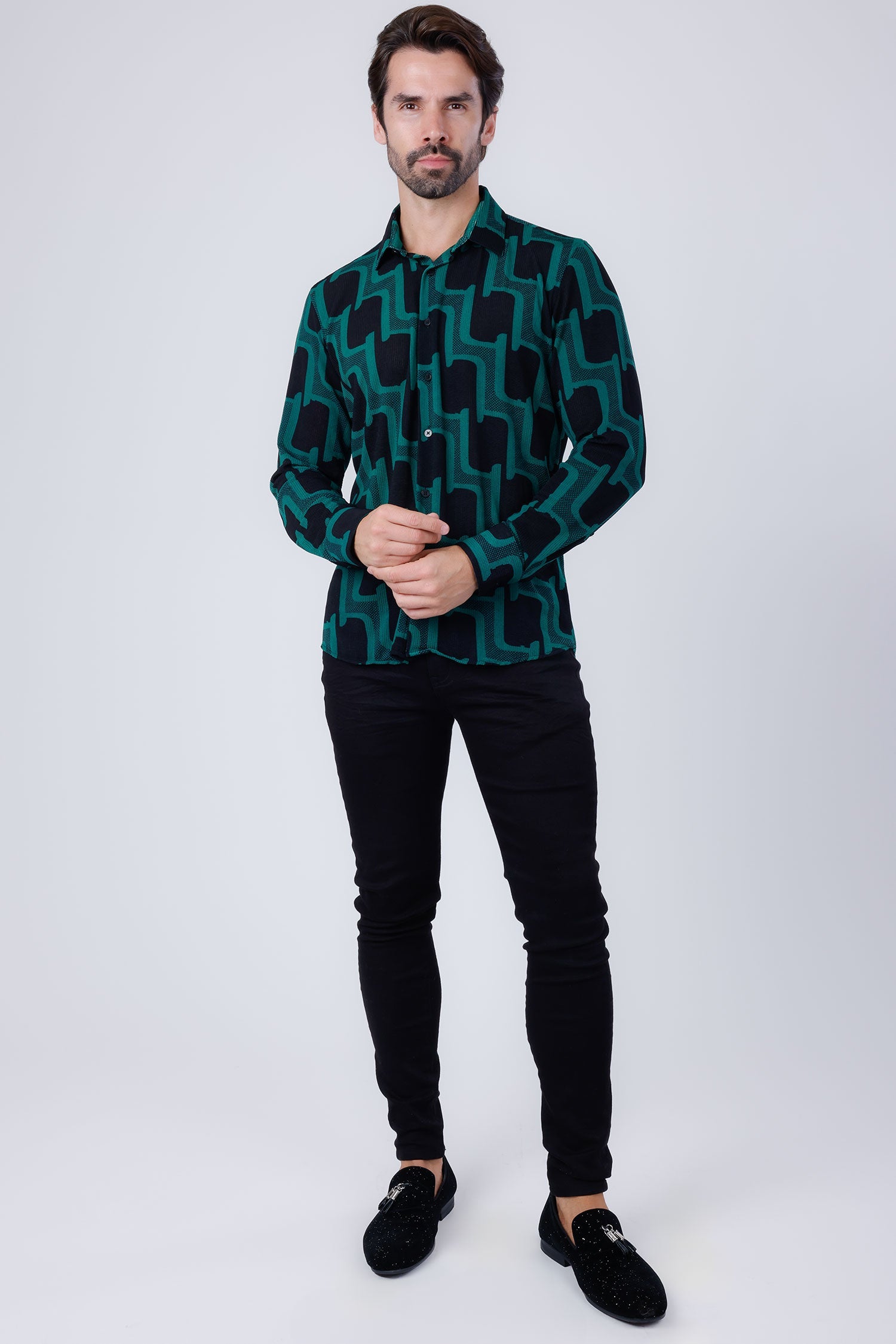 Pattaya Geometric Long Sleeve Shirt