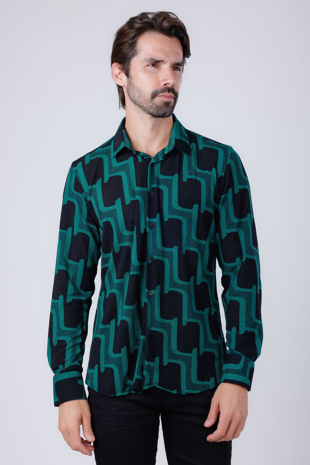 Pattaya Geometric Long Sleeve Shirt
