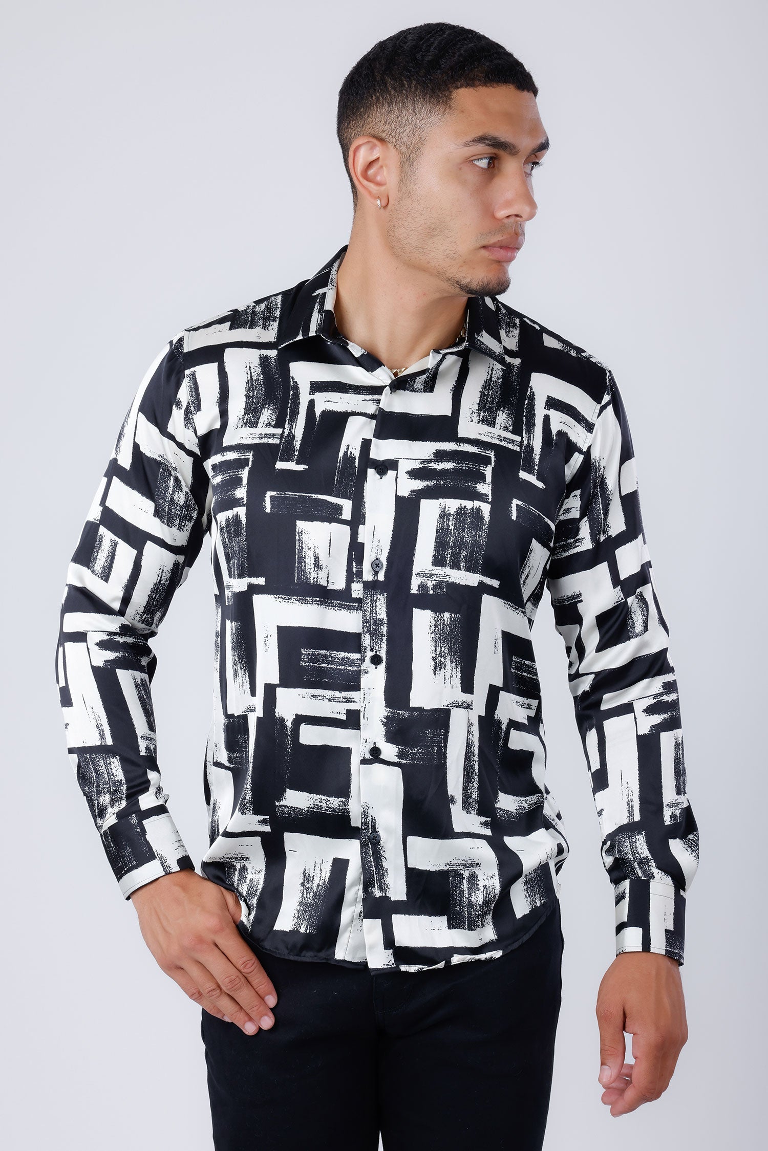 Prague Geometric Long Sleeve Shirt