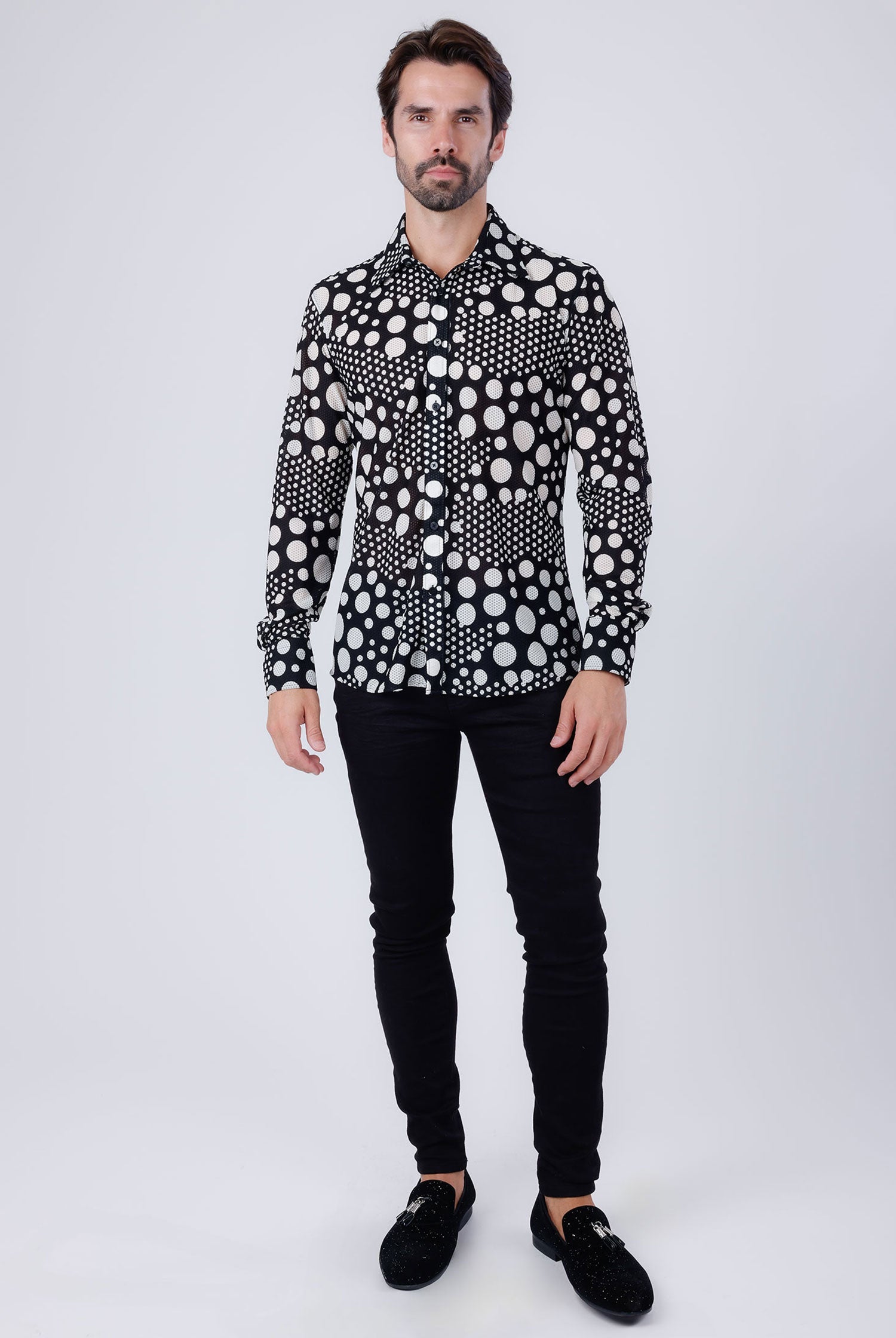 Milan Polka Dots Long Sleeve Shirt