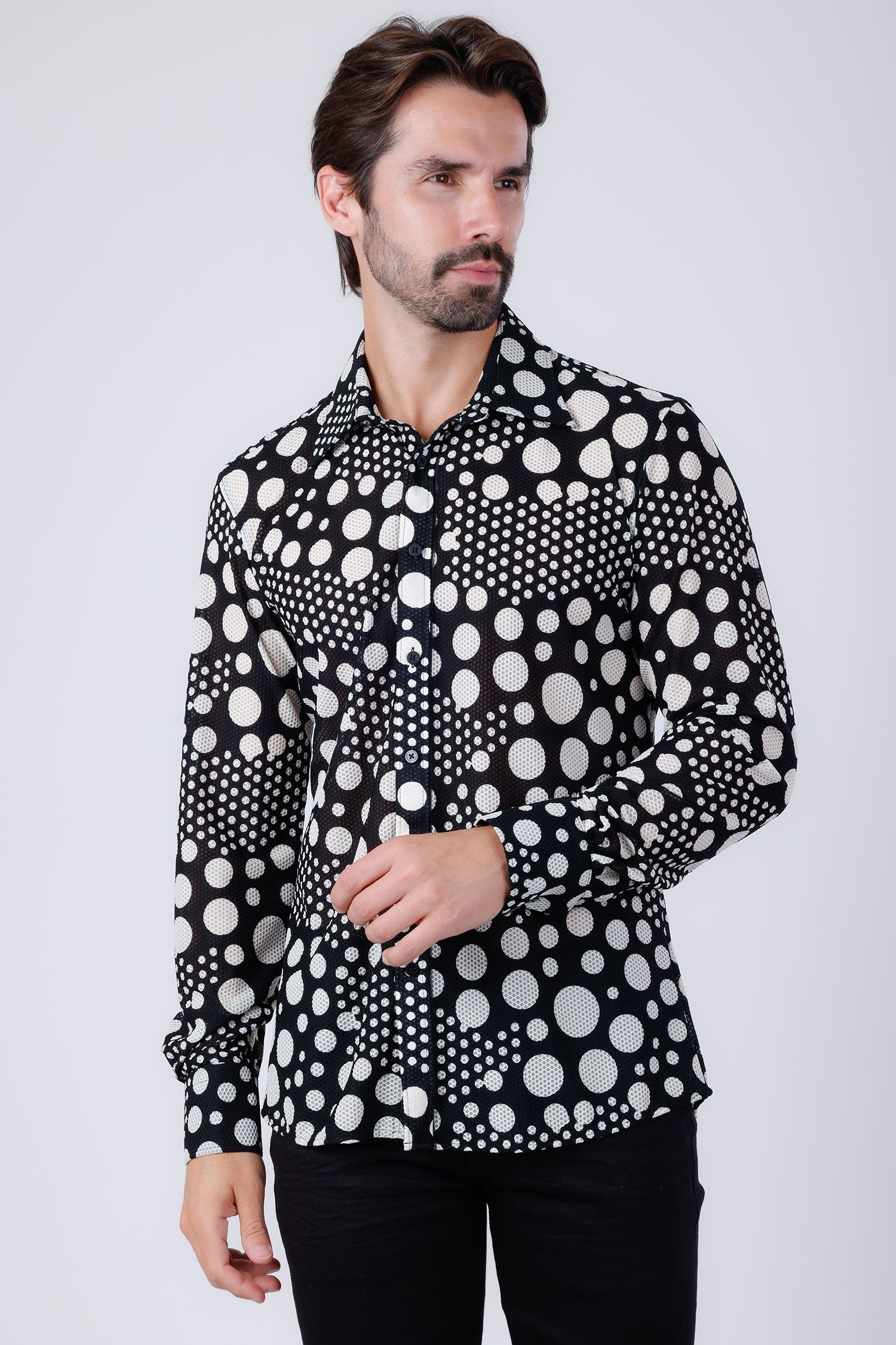 Milan Polka Dots Long Sleeve Shirt