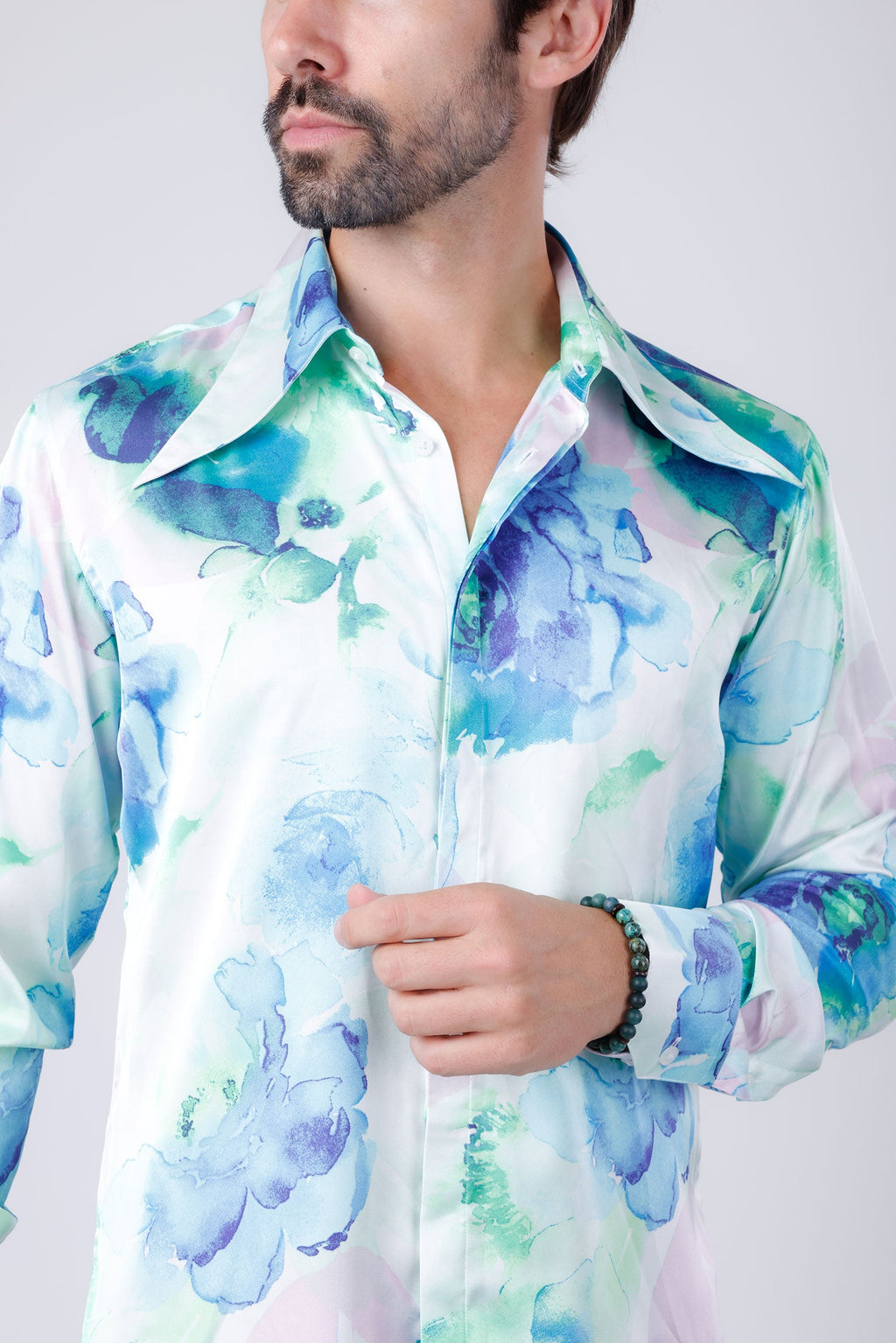 Slinspear Floral Long Sleeve Shirt
