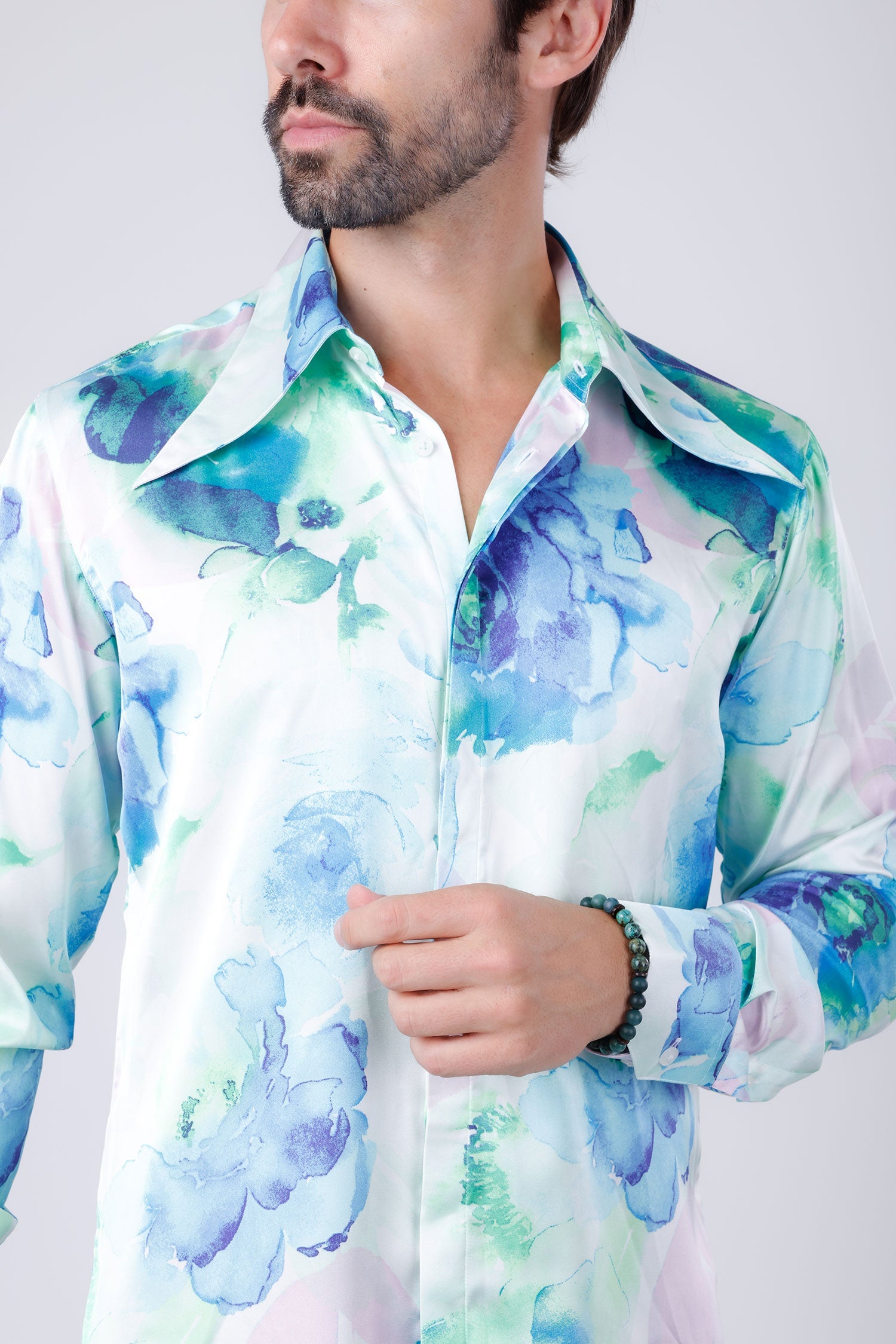 Slinspear Floral Long Sleeve Shirt