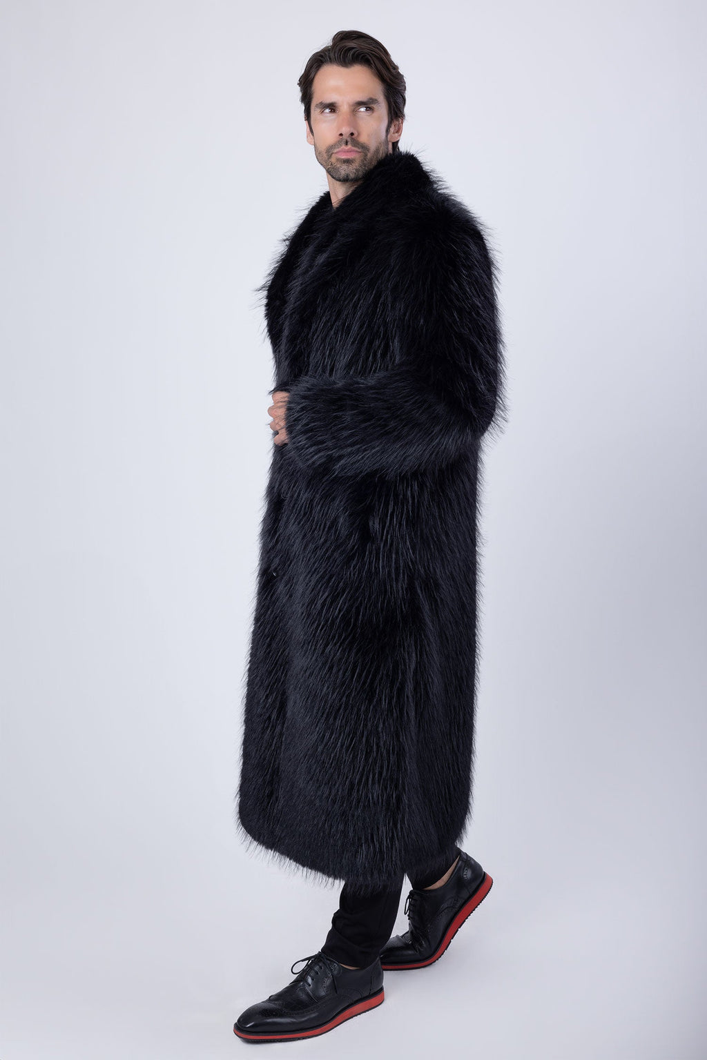 Kolkata Fur Long Coat