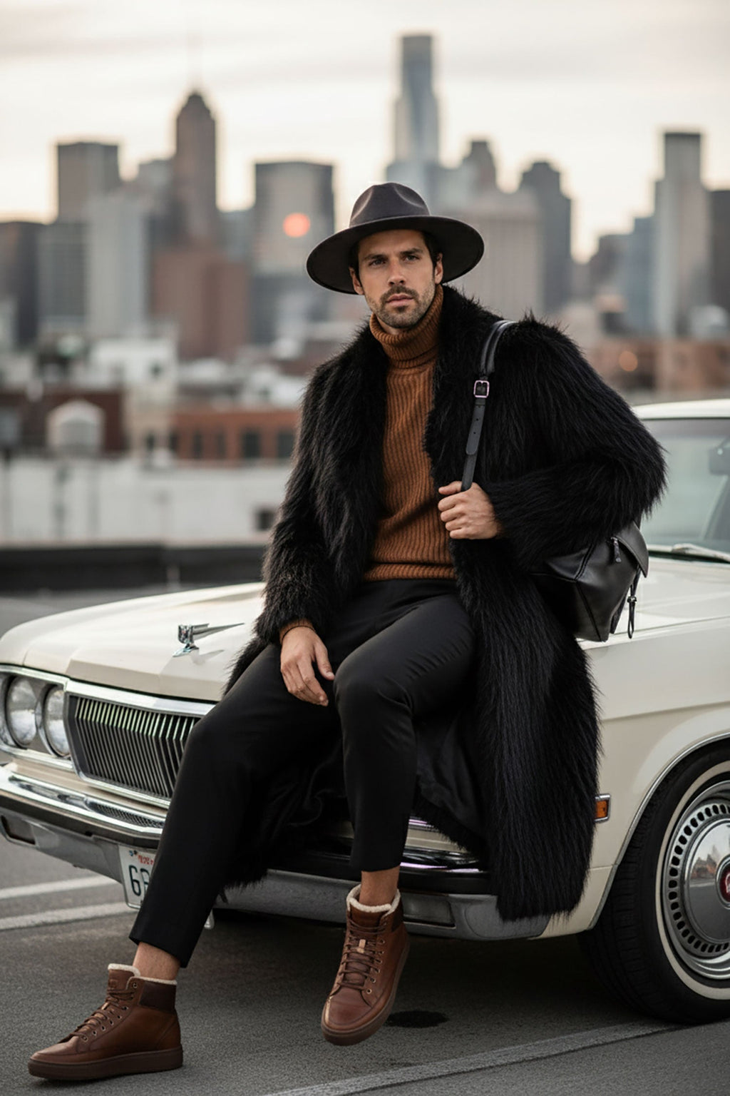 Kolkata Fur Long Coat