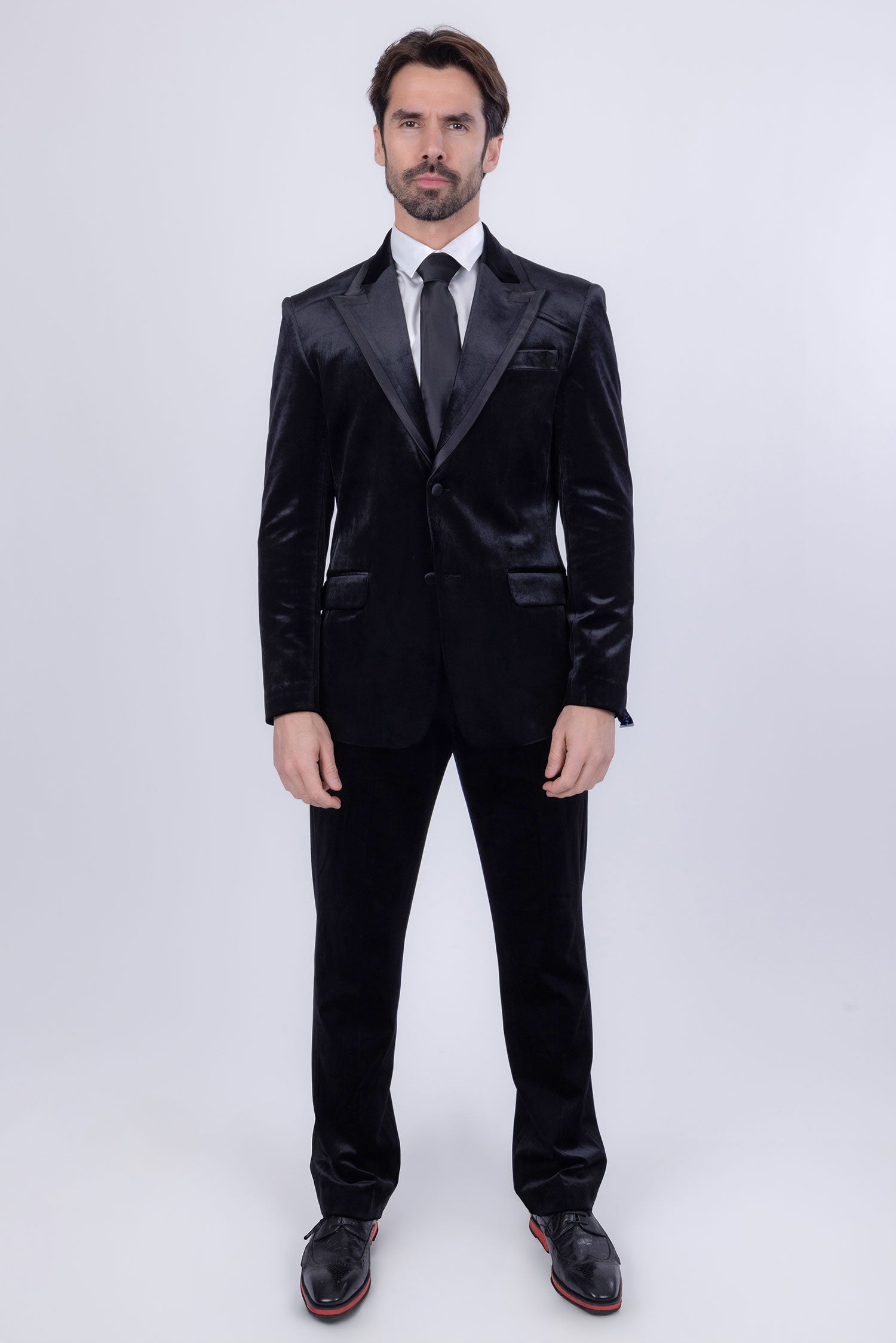 Fluffad Velvet Blazer