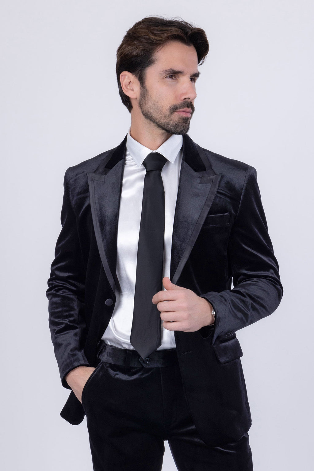 Fluffad Velvet Blazer