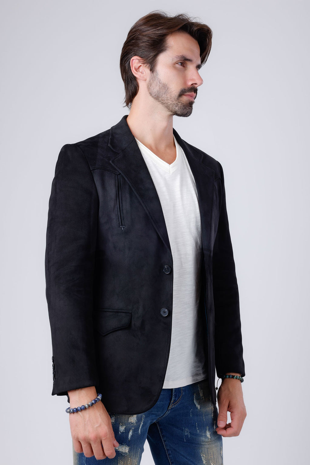 Drowsewrap Suede Blazer