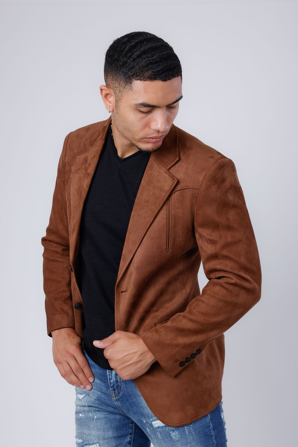 Drowsewrap Suede Blazer