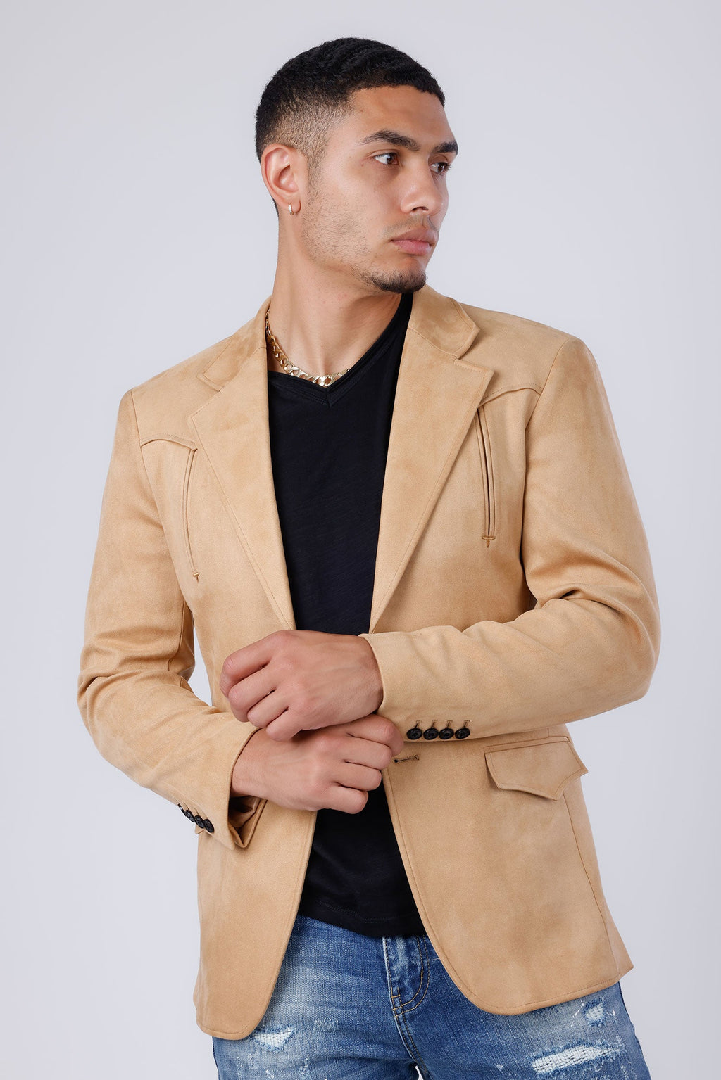 Drowsewrap Suede Blazer