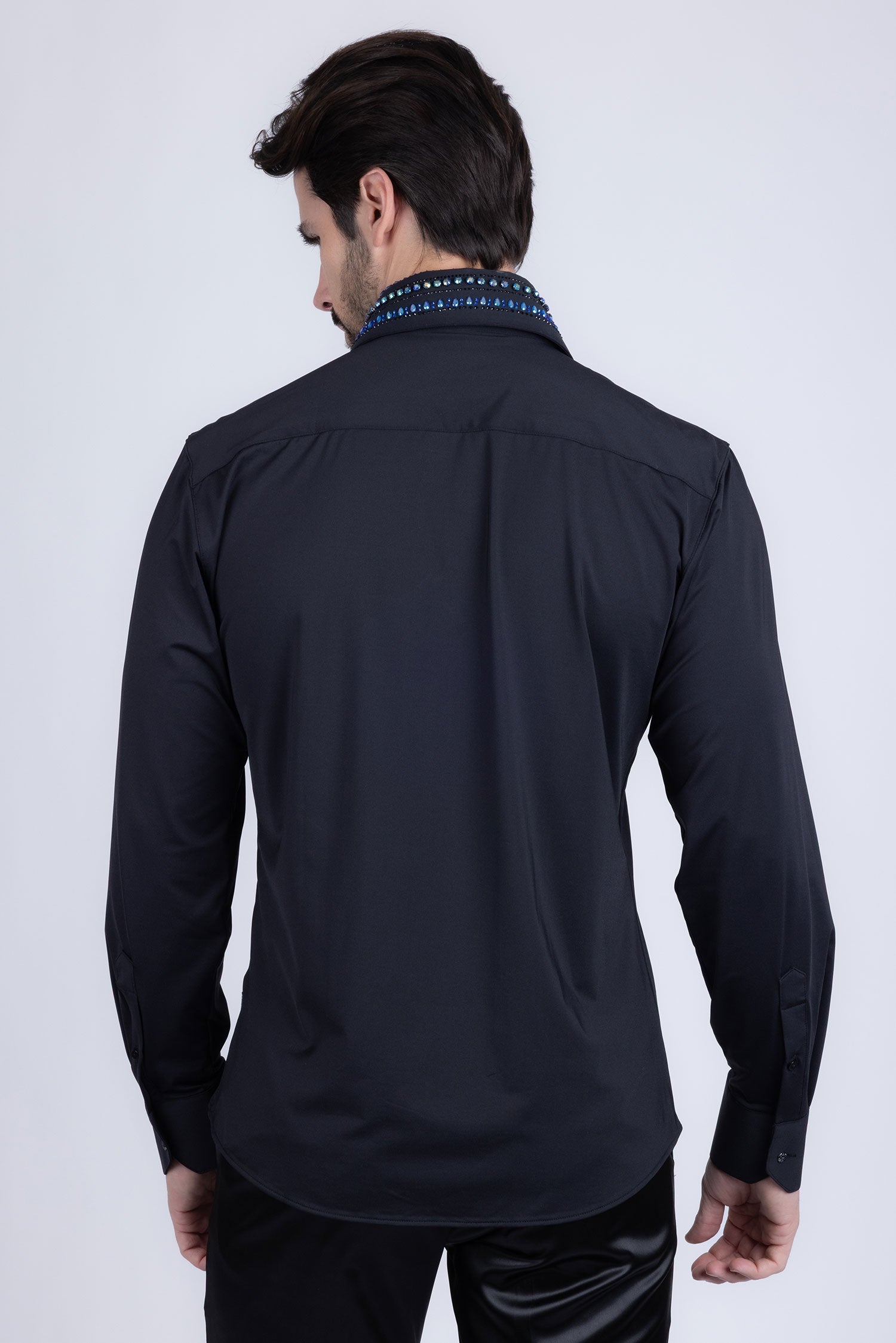 Velcia Rhinestone Long Sleeve Shirt