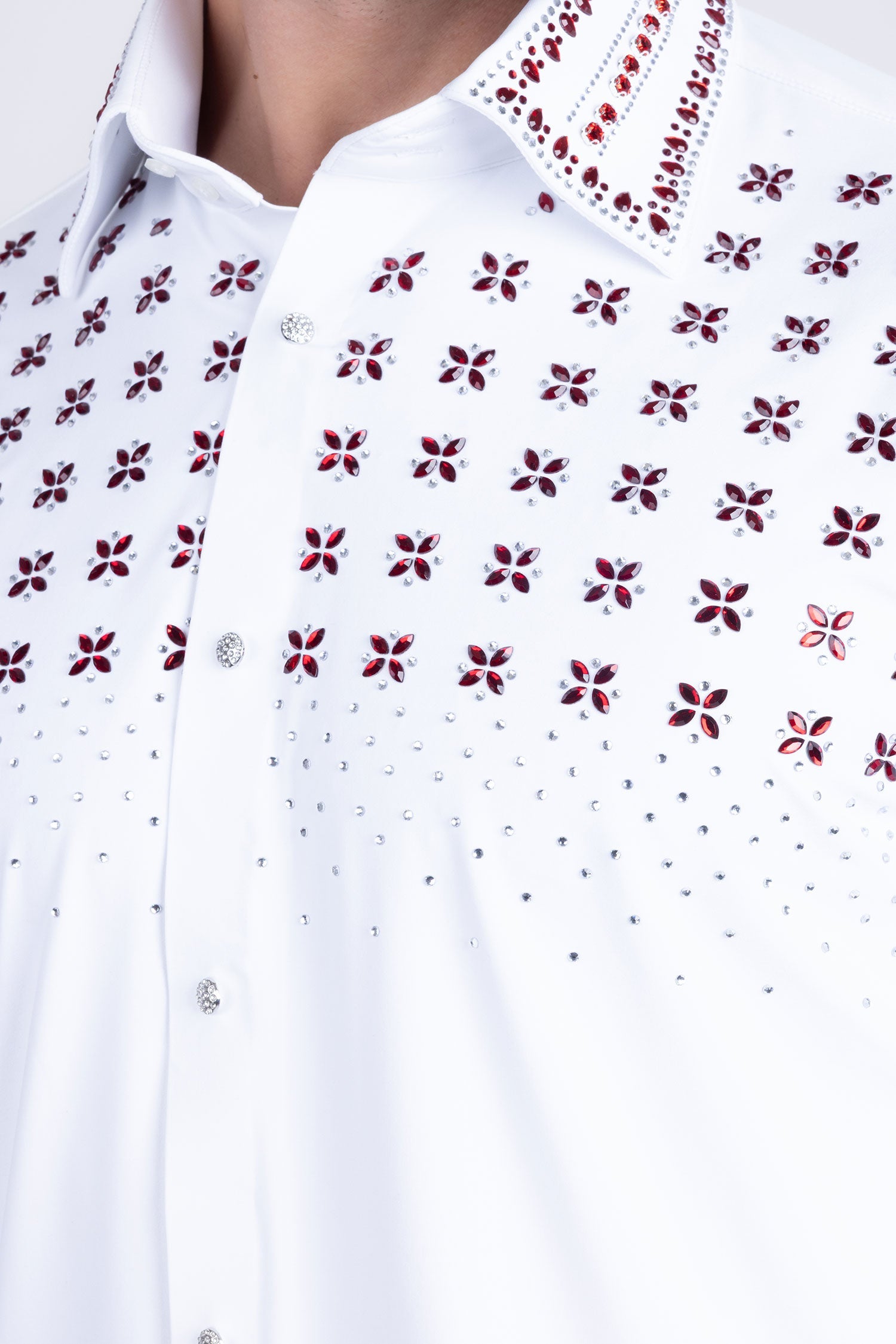 Velcia Rhinestone Long Sleeve Shirt