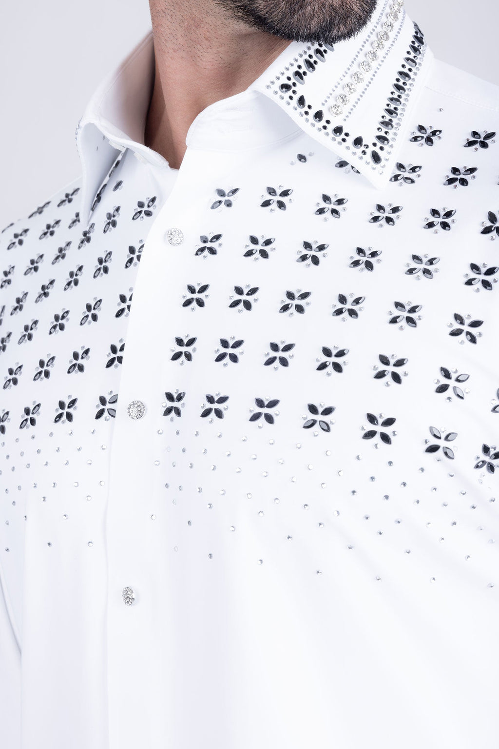 Velcia Rhinestone Long Sleeve Shirt