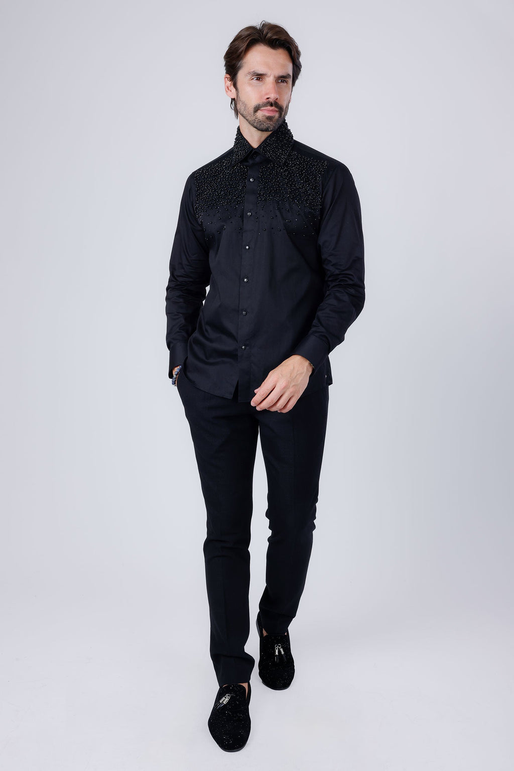 Velona Pearls Long Sleeve Shirt