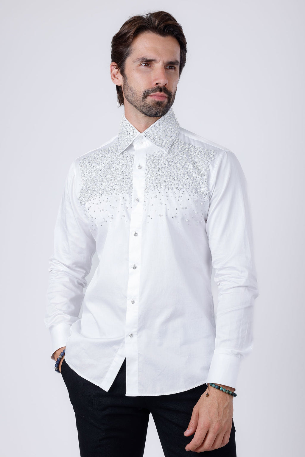 Velona Pearls Long Sleeve Shirt