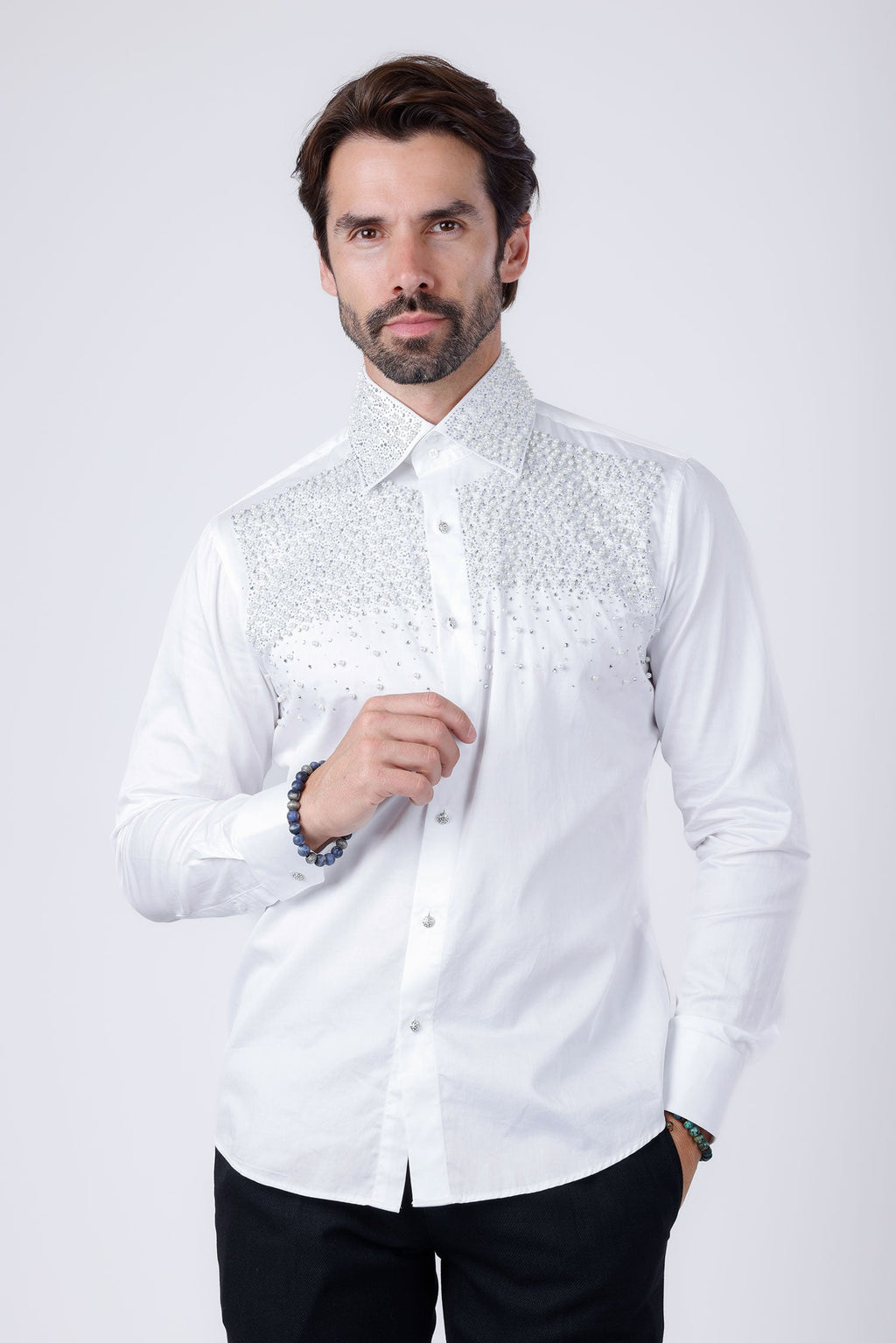 Velona Pearls Long Sleeve Shirt