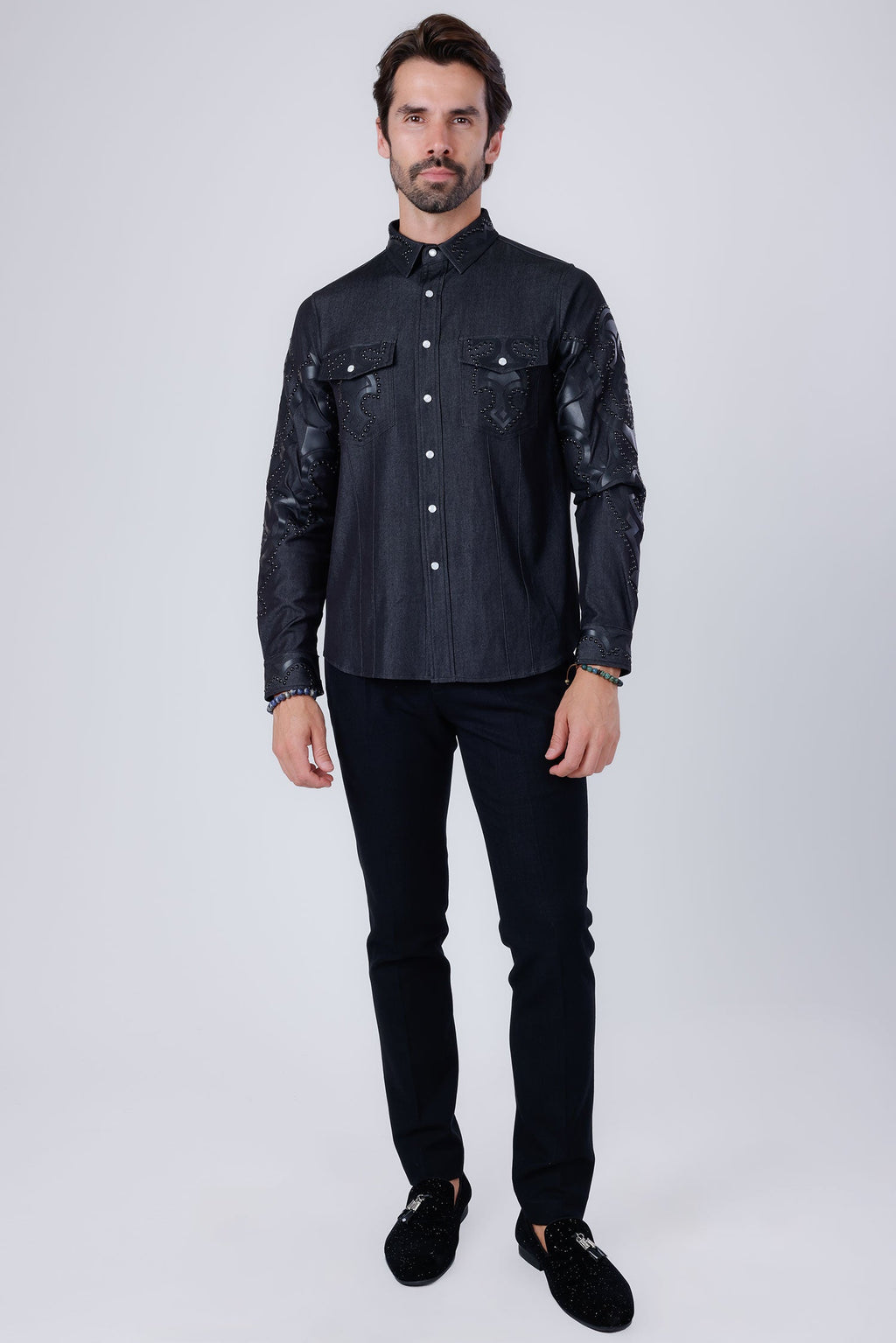 Riyadh Studded Long Sleeve Shirt