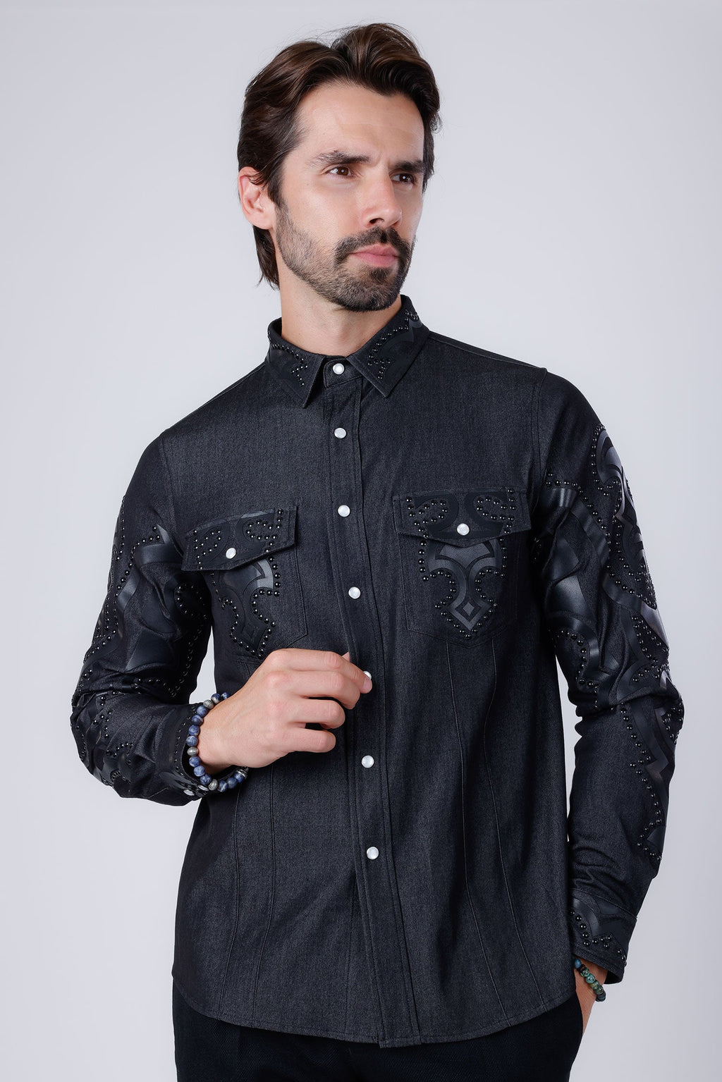 Riyadh Studded Long Sleeve Shirt