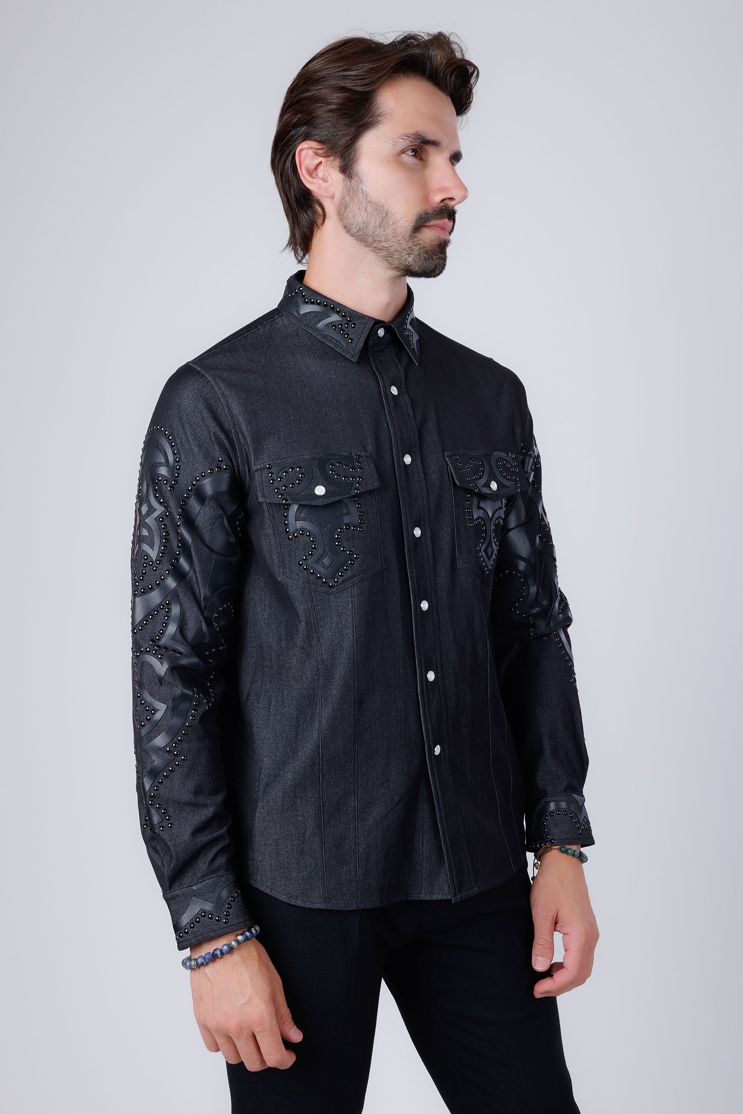 Riyadh Studded Long Sleeve Shirt
