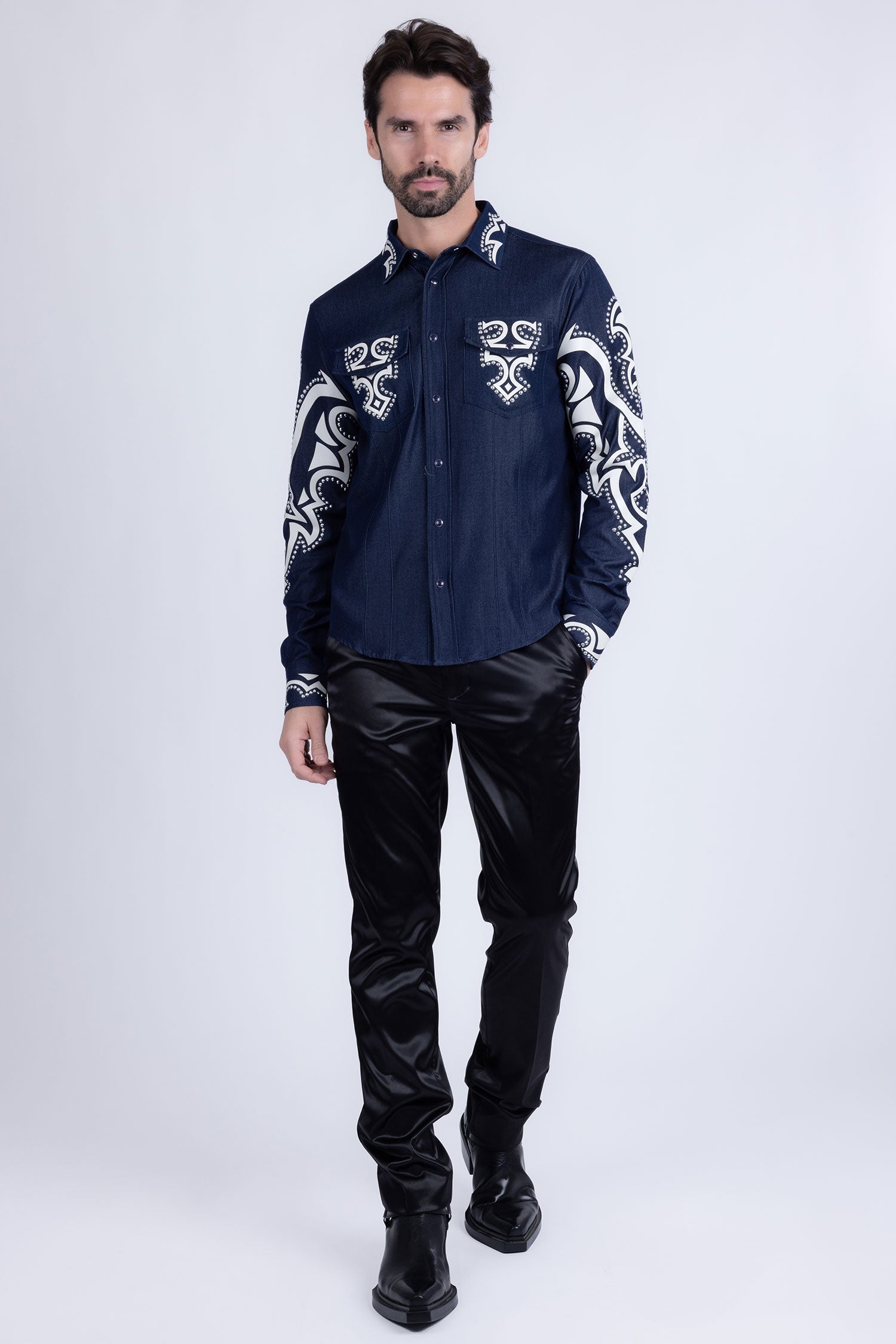 Riyadh Studded Long Sleeve Shirt