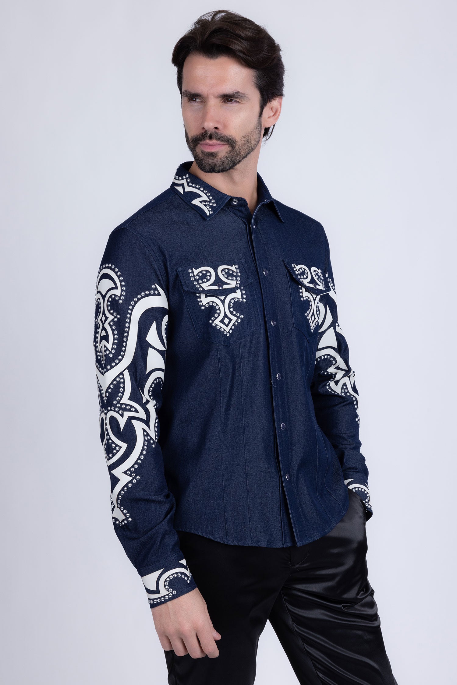 Riyadh Studded Long Sleeve Shirt