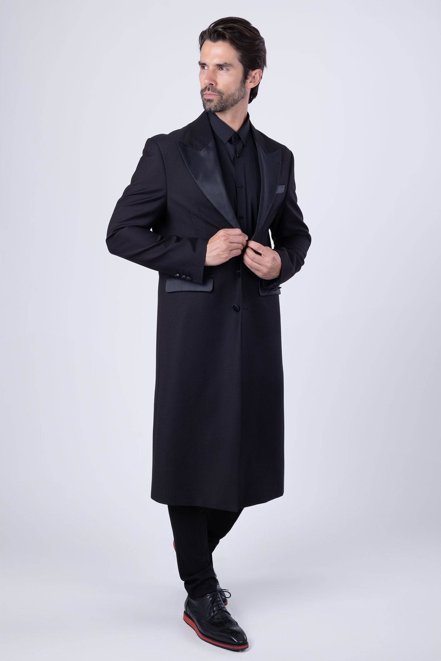 Fabledrobe Solid Long Coat