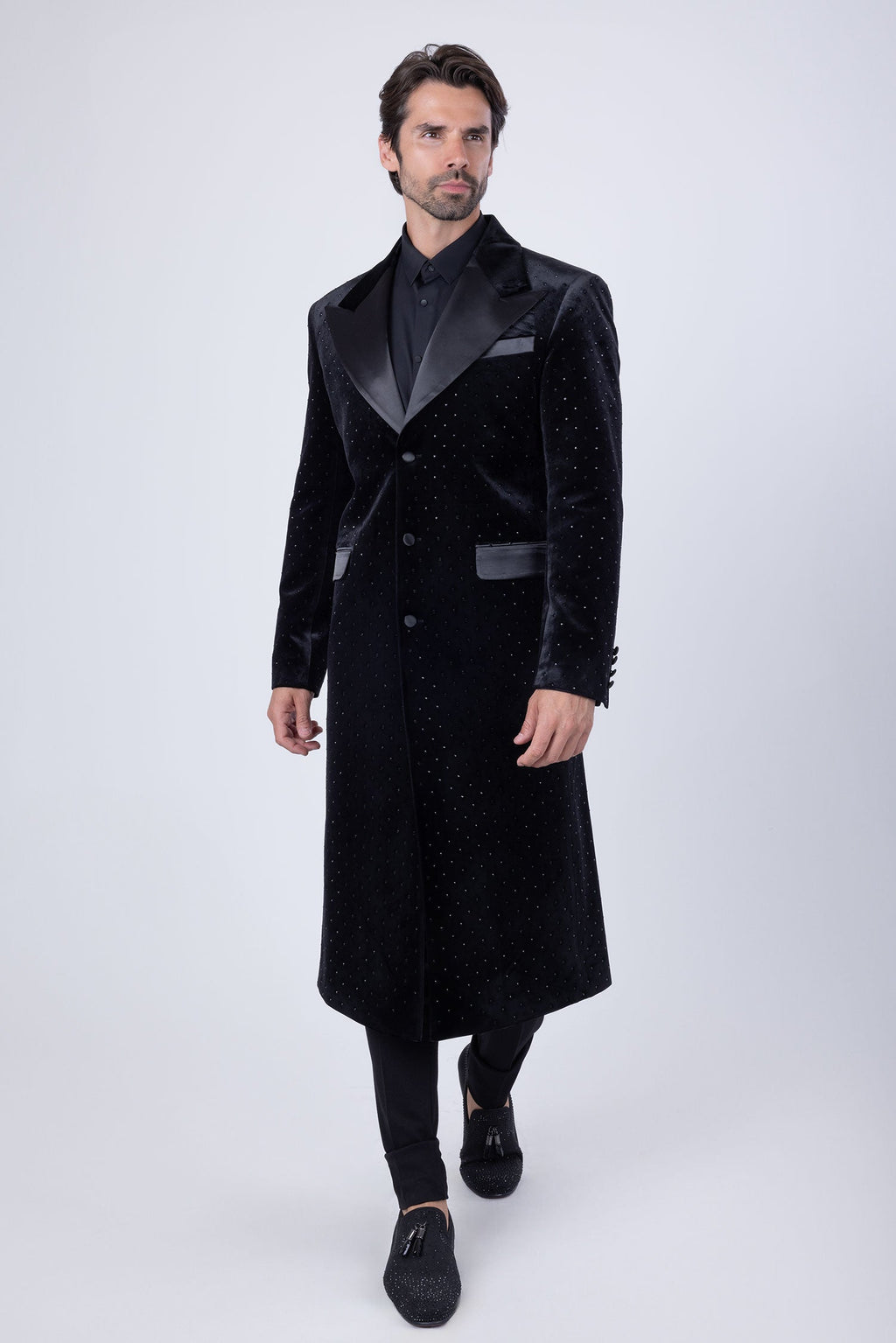 Fancylap Rhinestone Long Coat