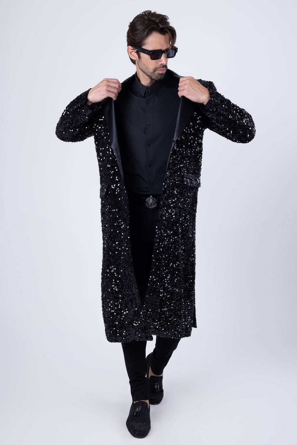 Tovira Sequin Long Coat