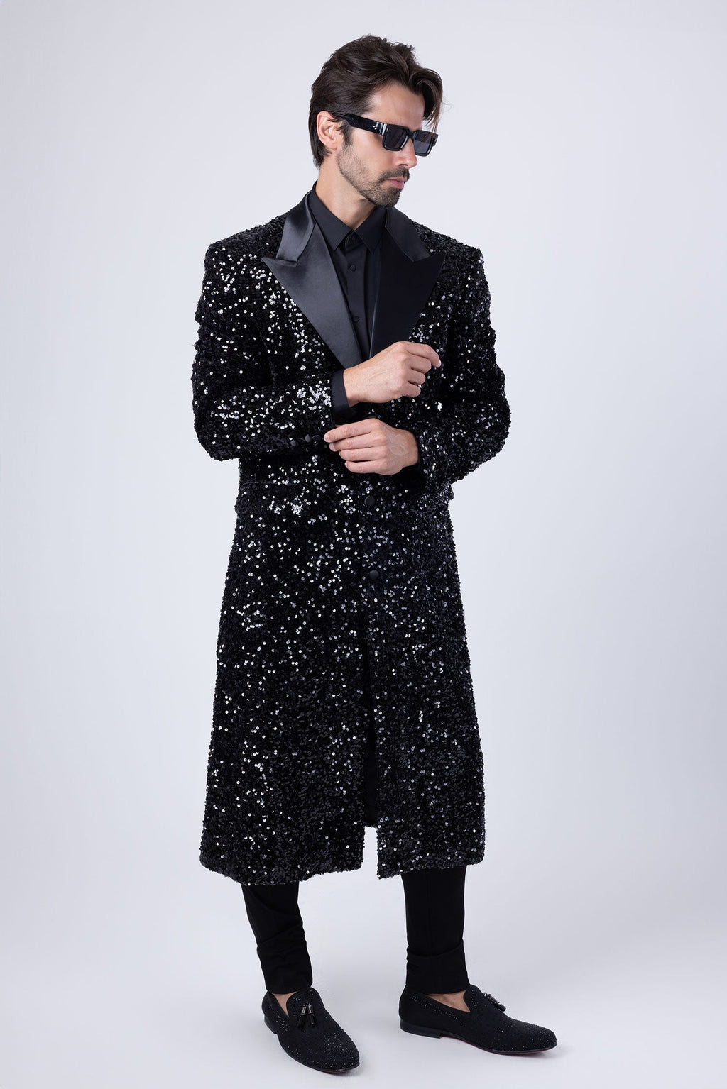 Tovira Sequin Long Coat