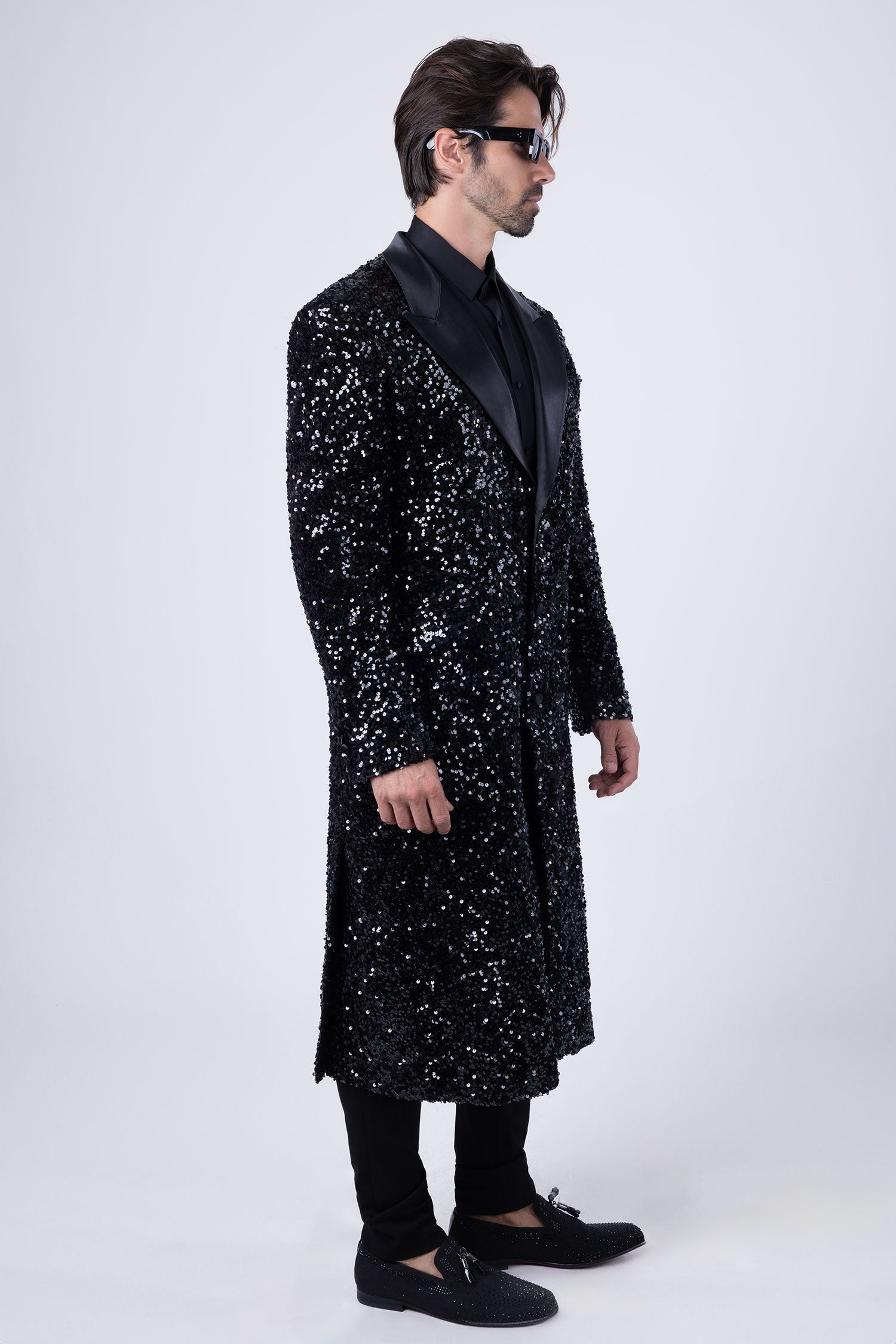 Tovira Sequin Long Coat