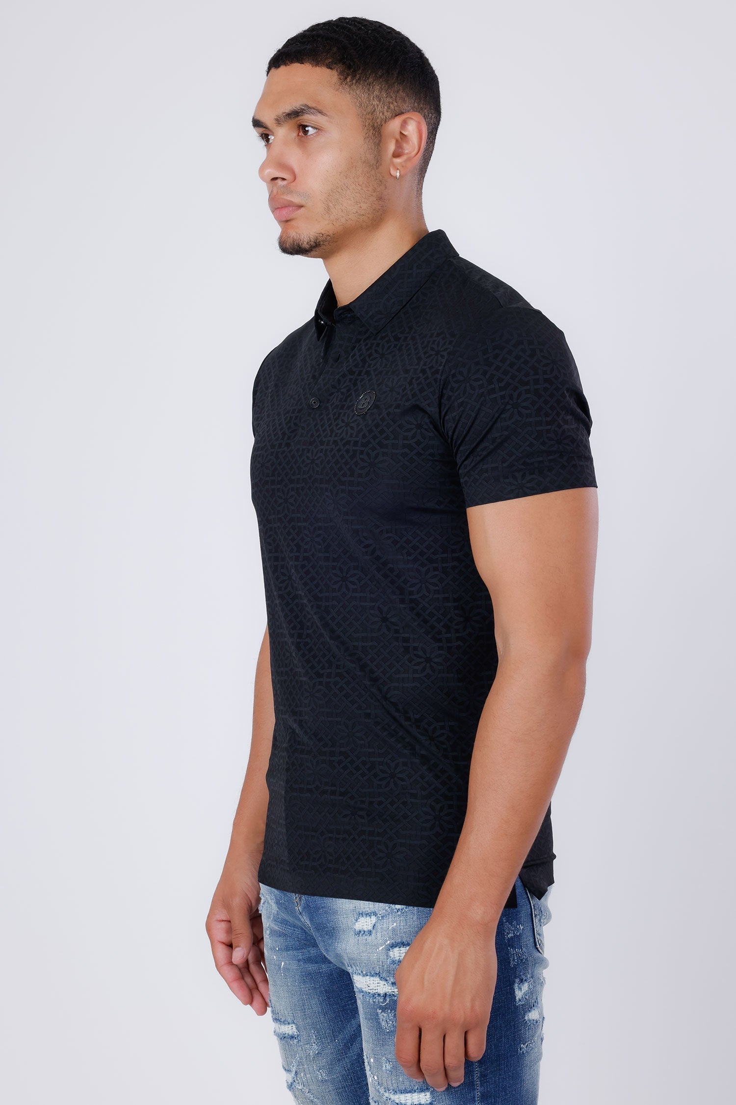 Medina Geometric Polo Shirt