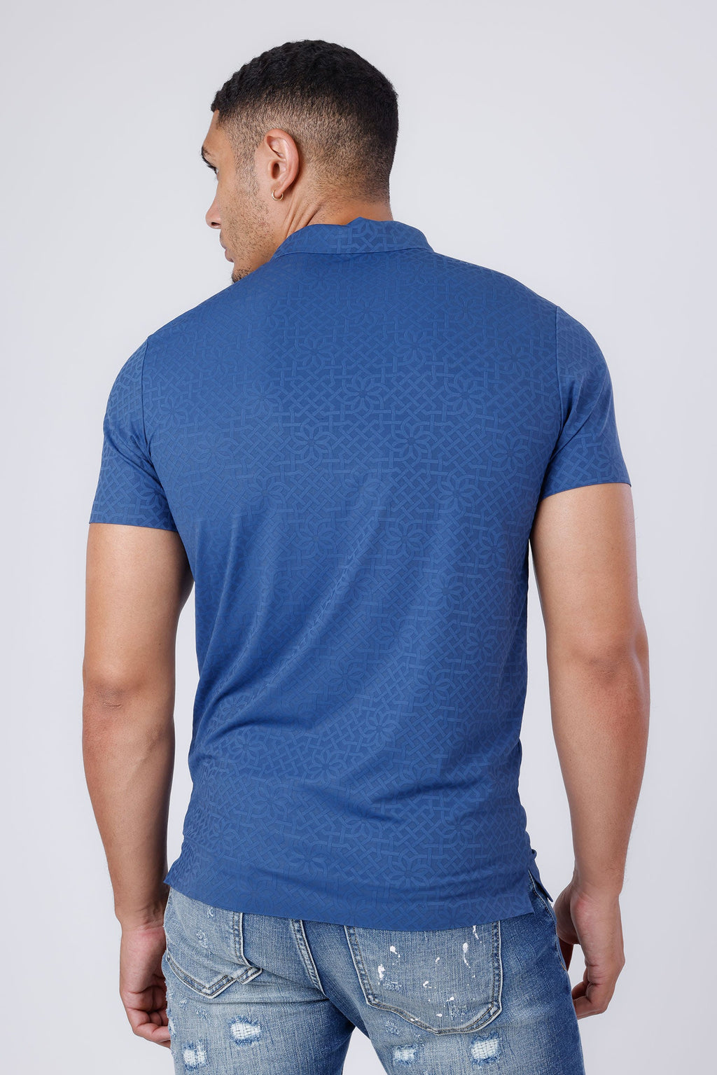 Medina Geometric Polo Shirt