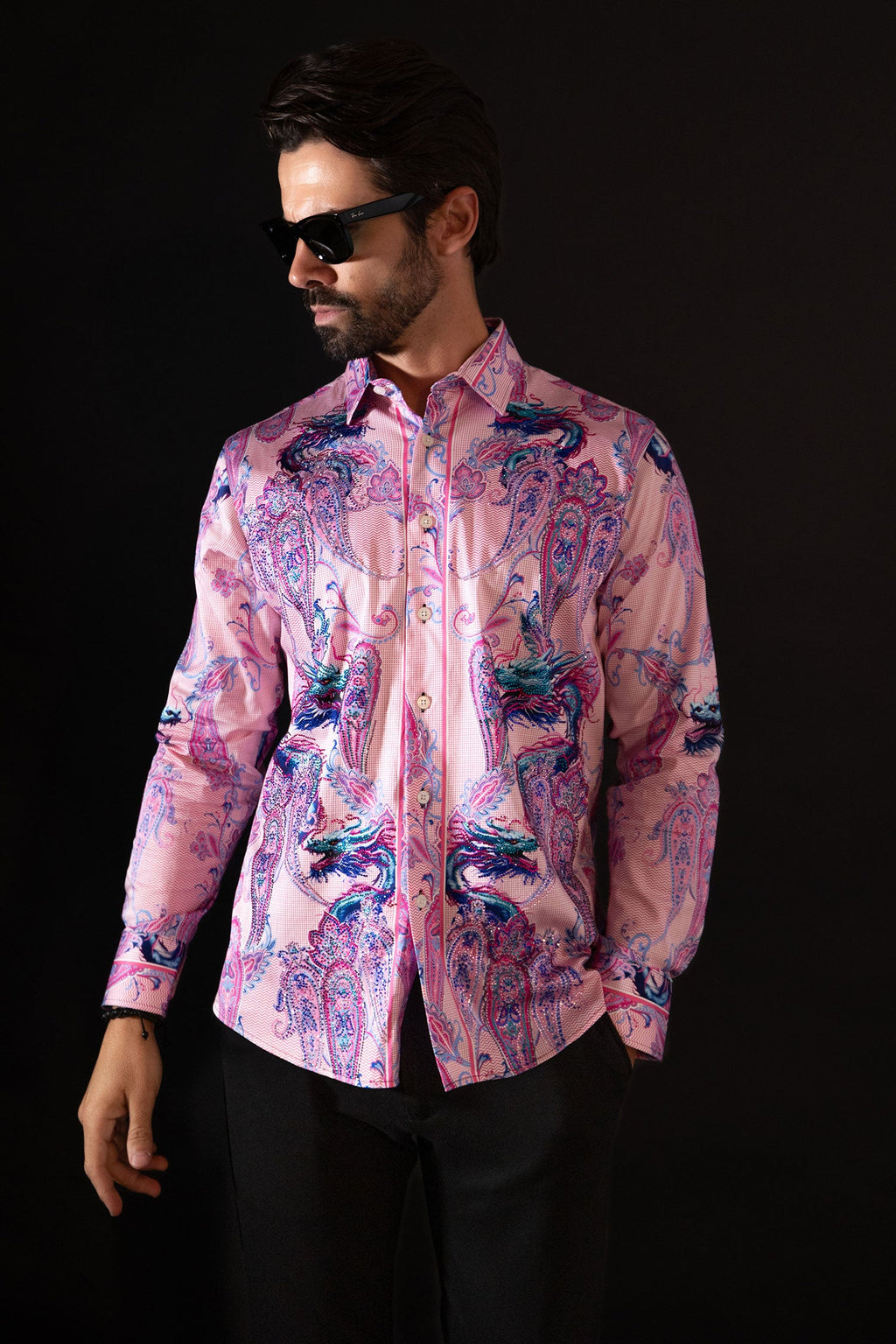 Breechquilt Rhinestone Long Sleeve Shirt