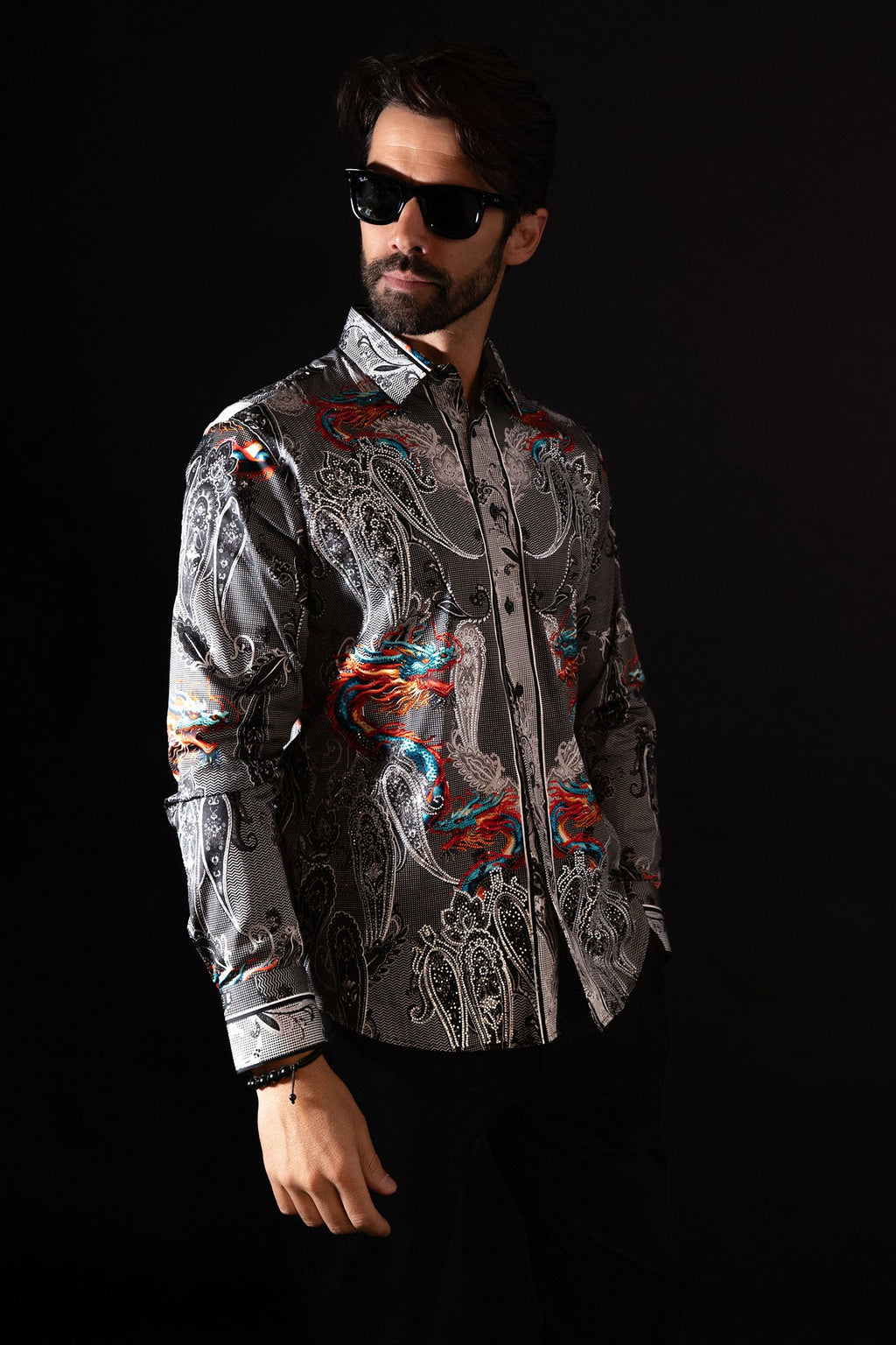 Breechquilt Rhinestone Long Sleeve Shirt