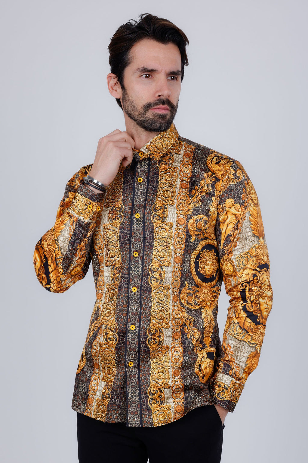 Flarefrock Rhinestone Long Sleeve Shirt