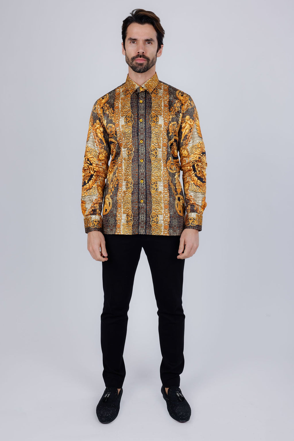 Flarefrock Rhinestone Long Sleeve Shirt