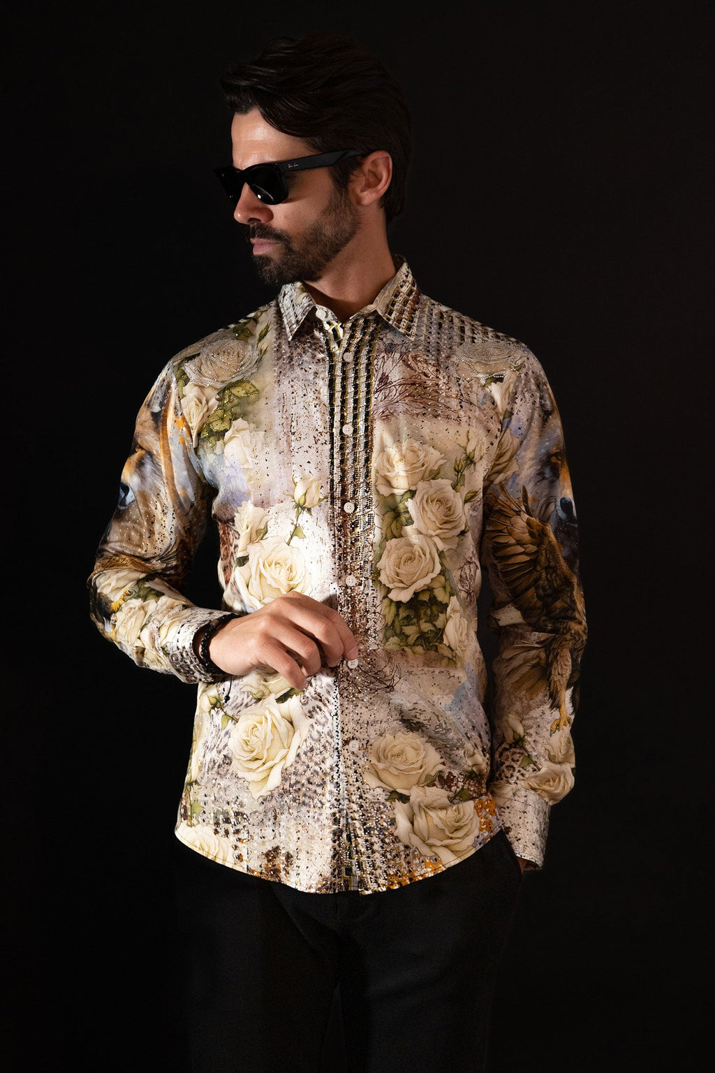 Breezelet Rhinestone Long Sleeve Shirt