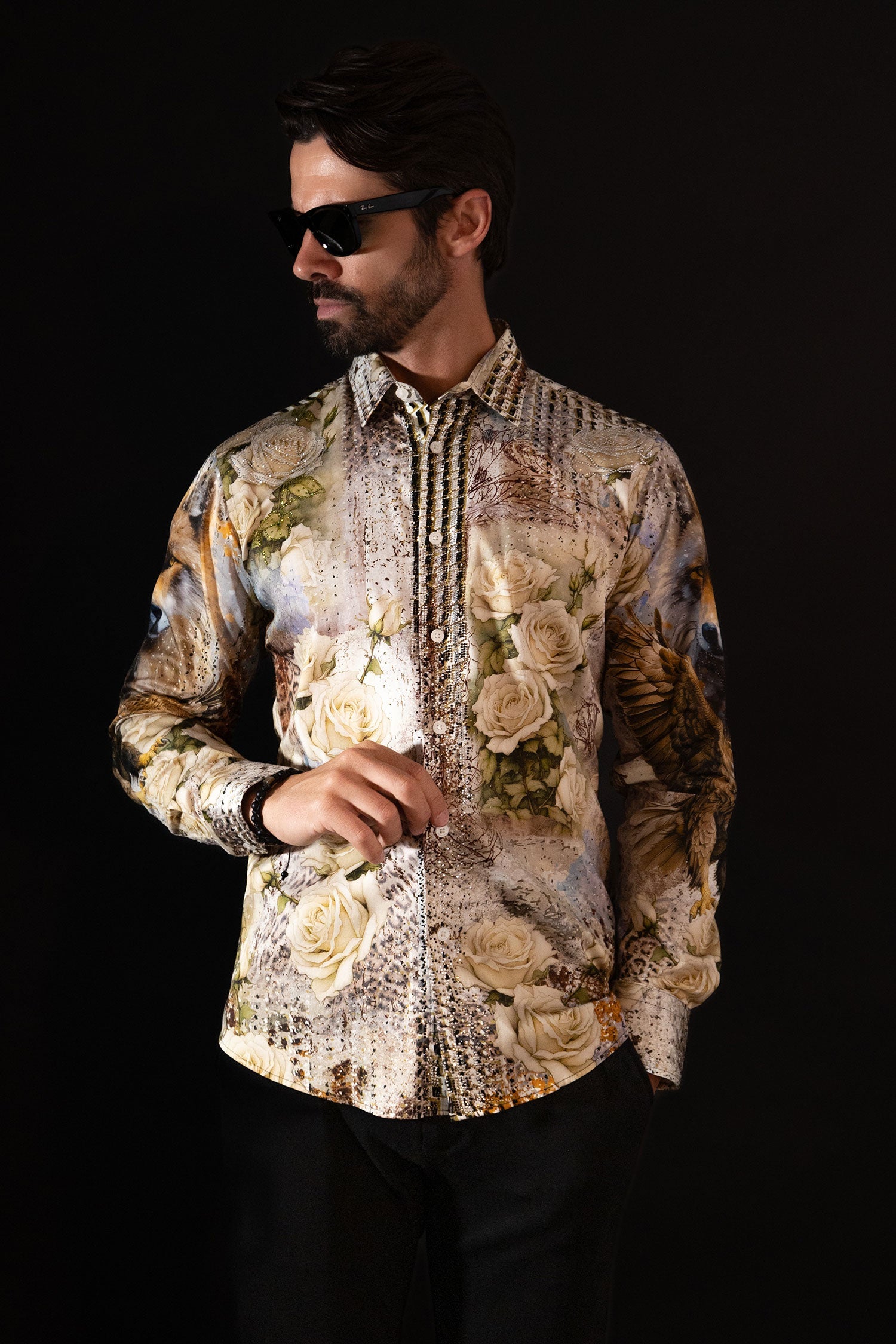 Breezelet Rhinestone Long Sleeve Shirt