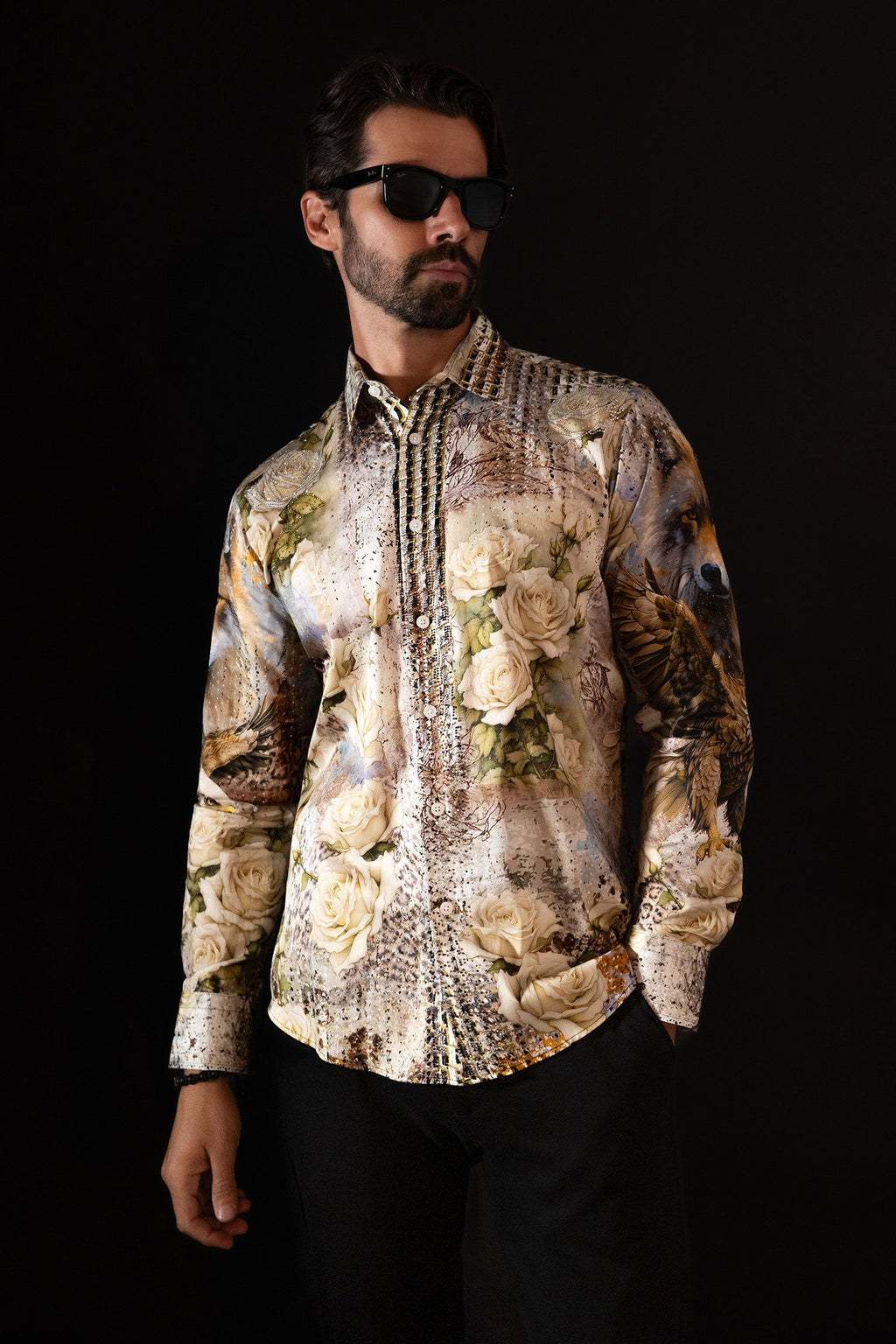 Breezelet Rhinestone Long Sleeve Shirt