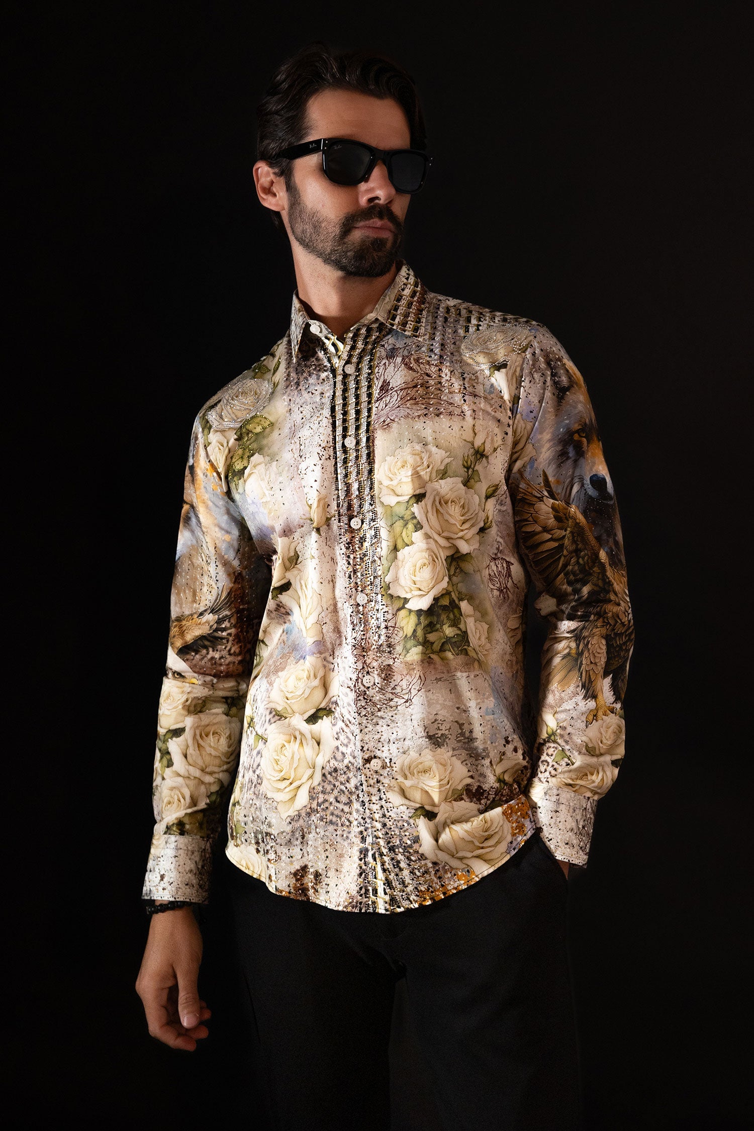 Breezelet Rhinestone Long Sleeve Shirt