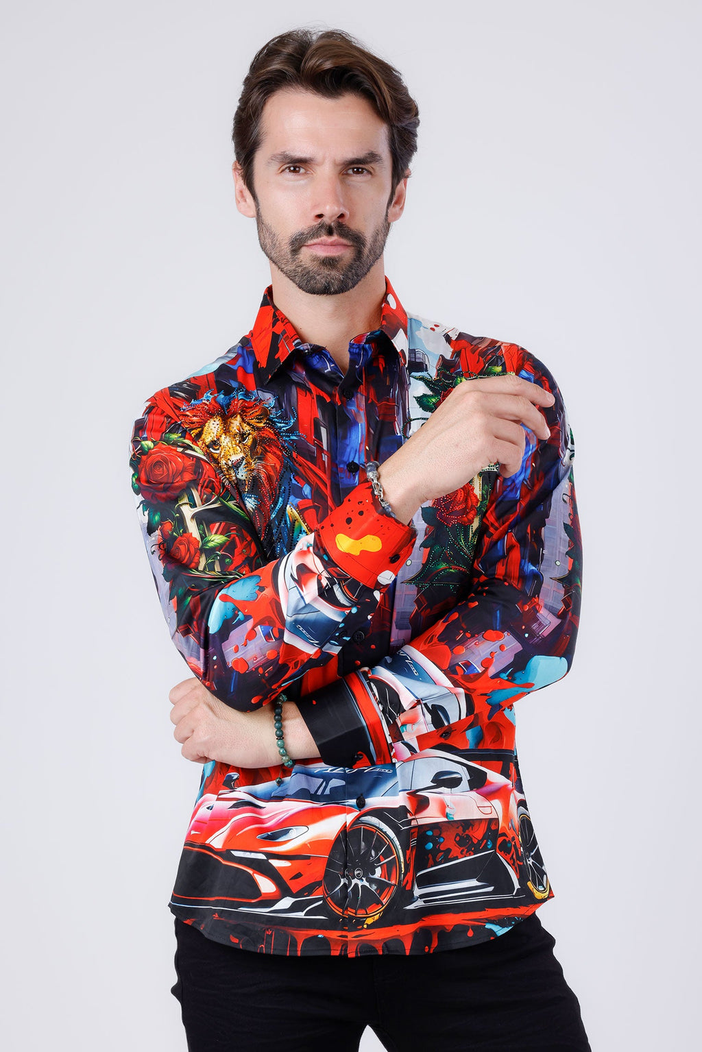 Breezery Rhinestone Long Sleeve Shirt