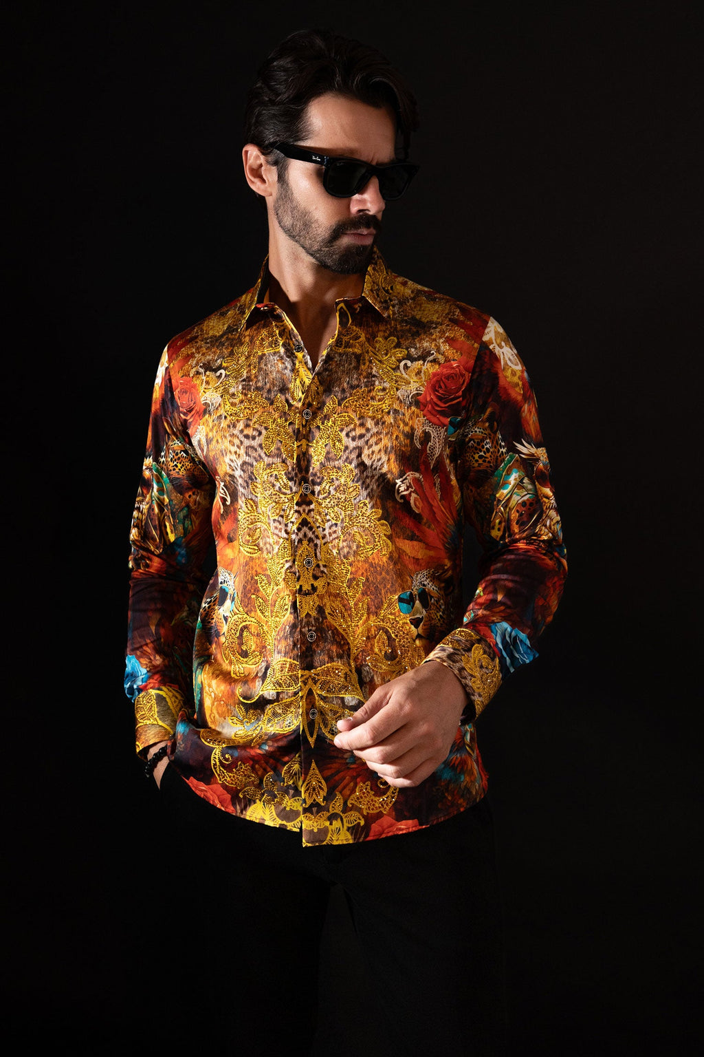 Charmspun Rhinestone Long Sleeve Shirt