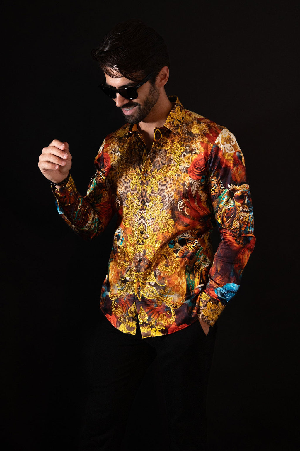 Charmspun Rhinestone Long Sleeve Shirt