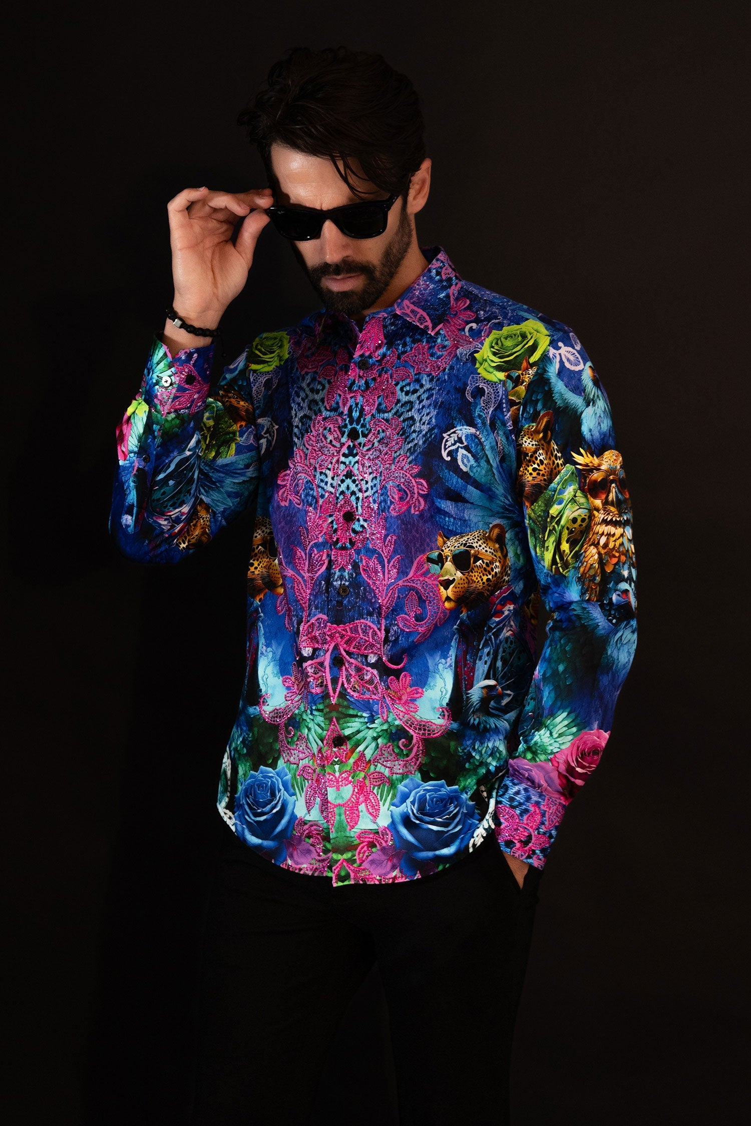 Charmspun Rhinestone Long Sleeve Shirt