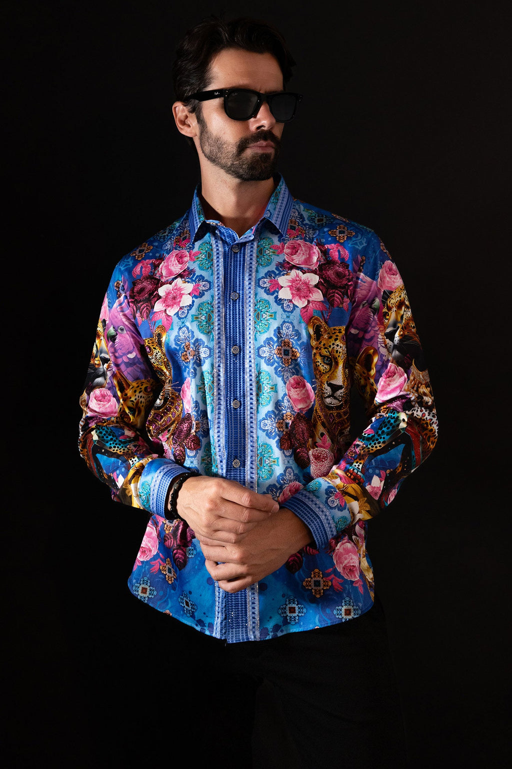 Glowgaiter Rhinestone Long Sleeve Shirt