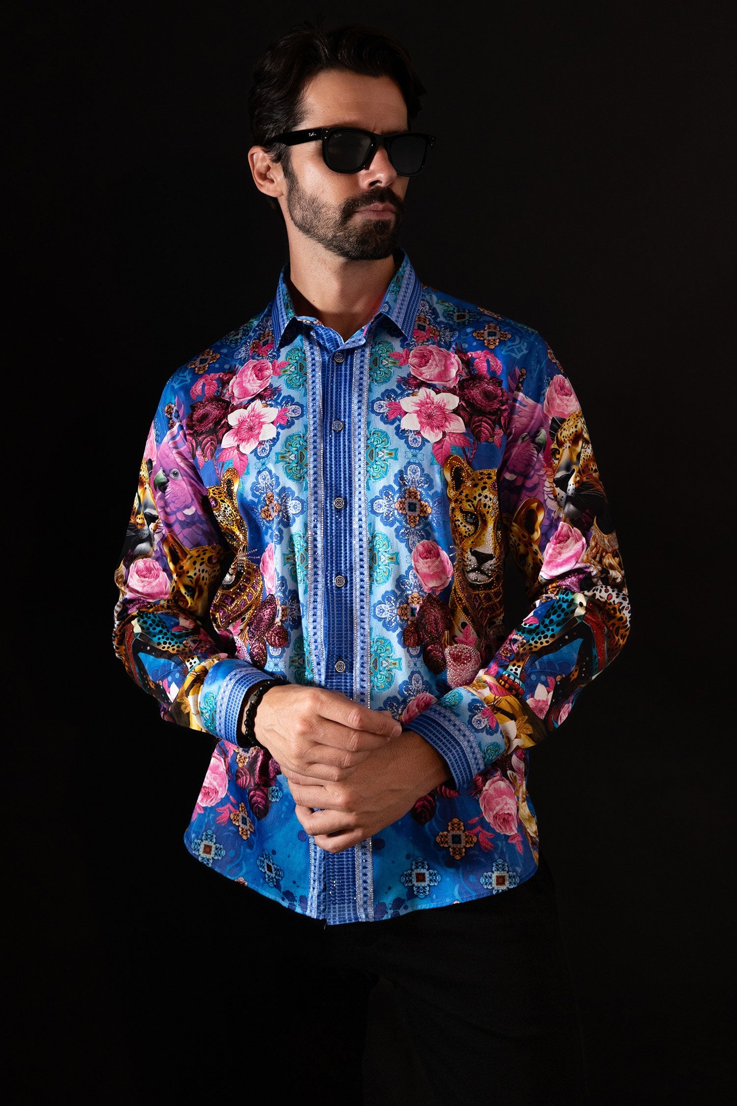 Glowgaiter Rhinestone Long Sleeve Shirt