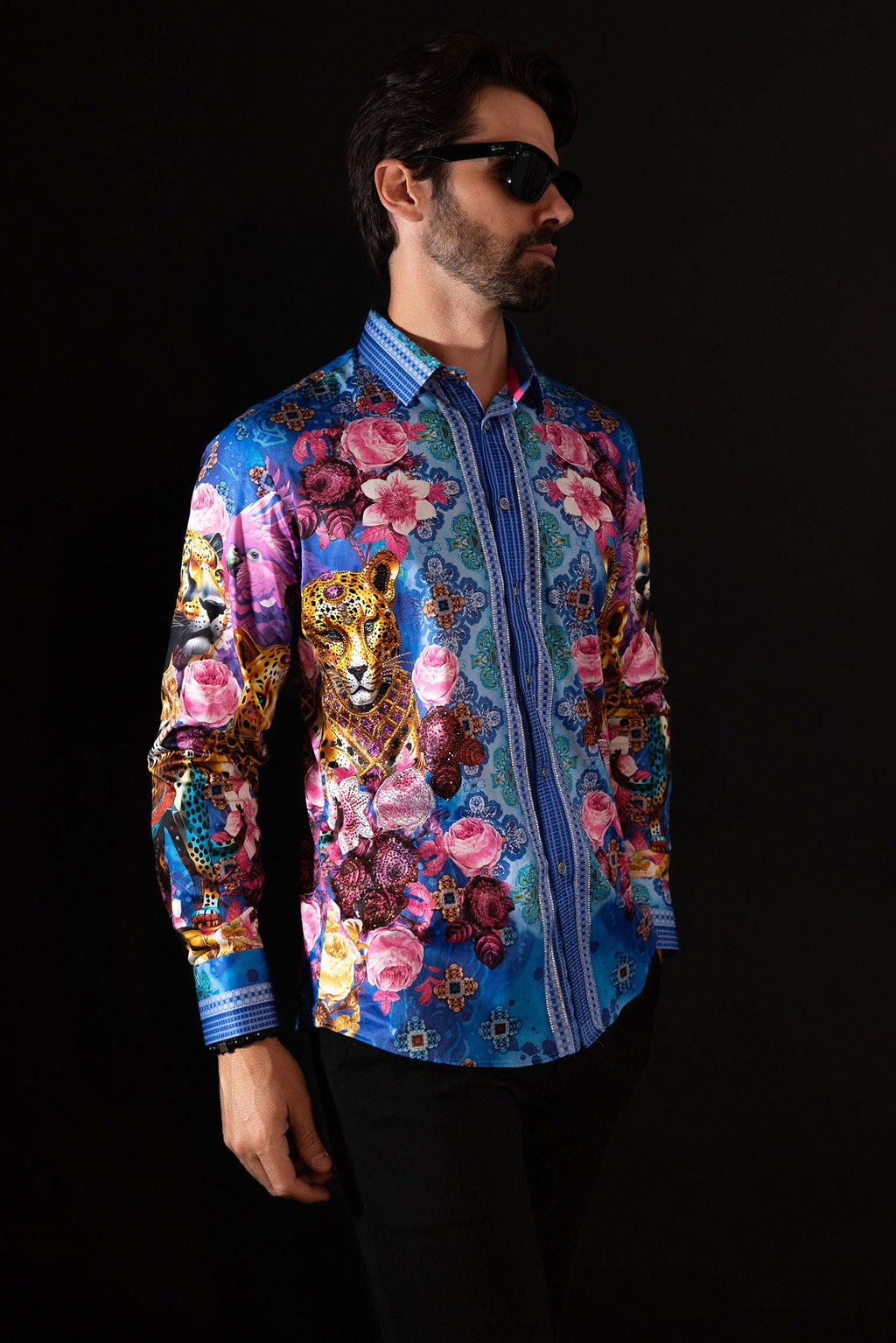 Glowgaiter Rhinestone Long Sleeve Shirt