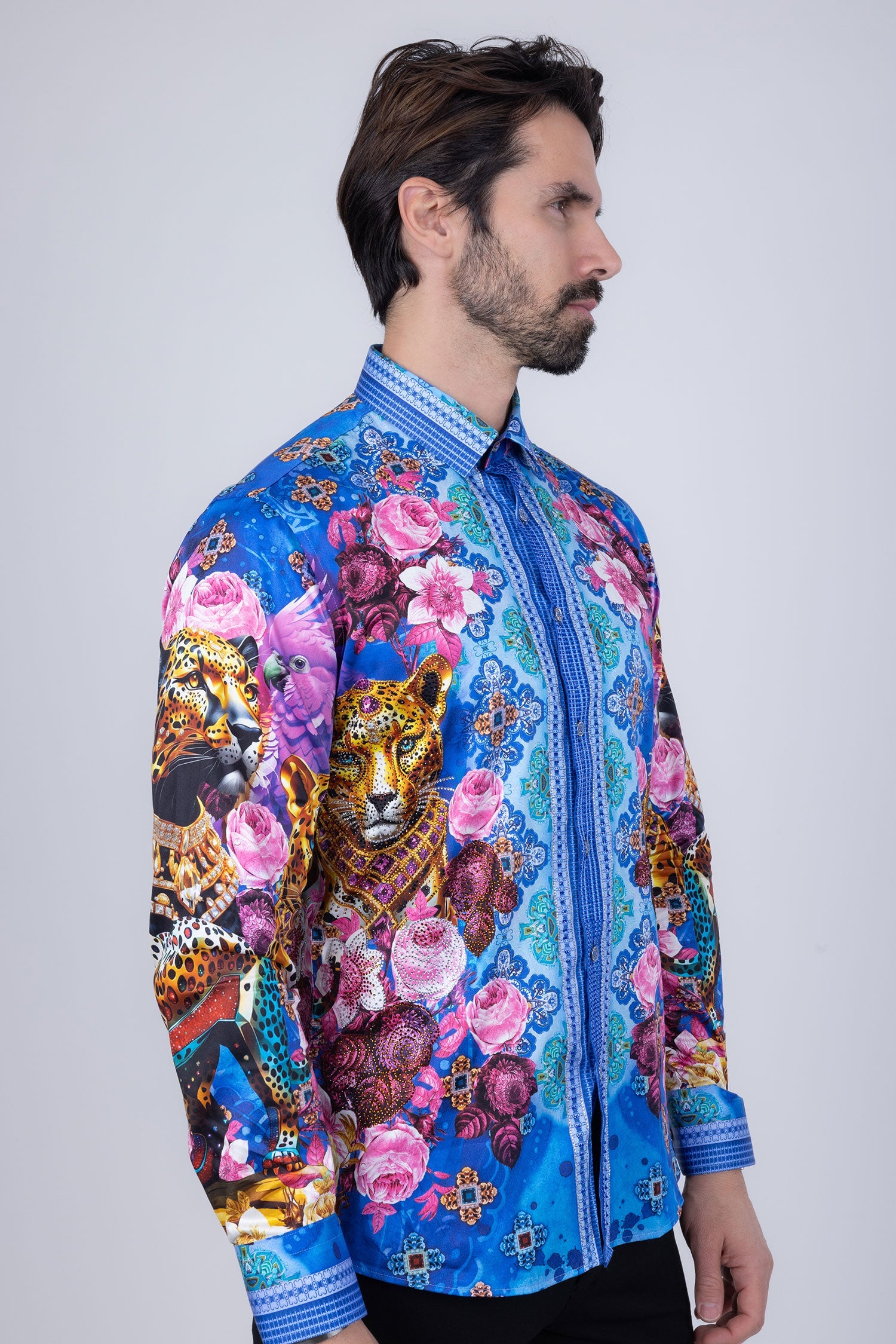 Glowgaiter Rhinestone Long Sleeve Shirt